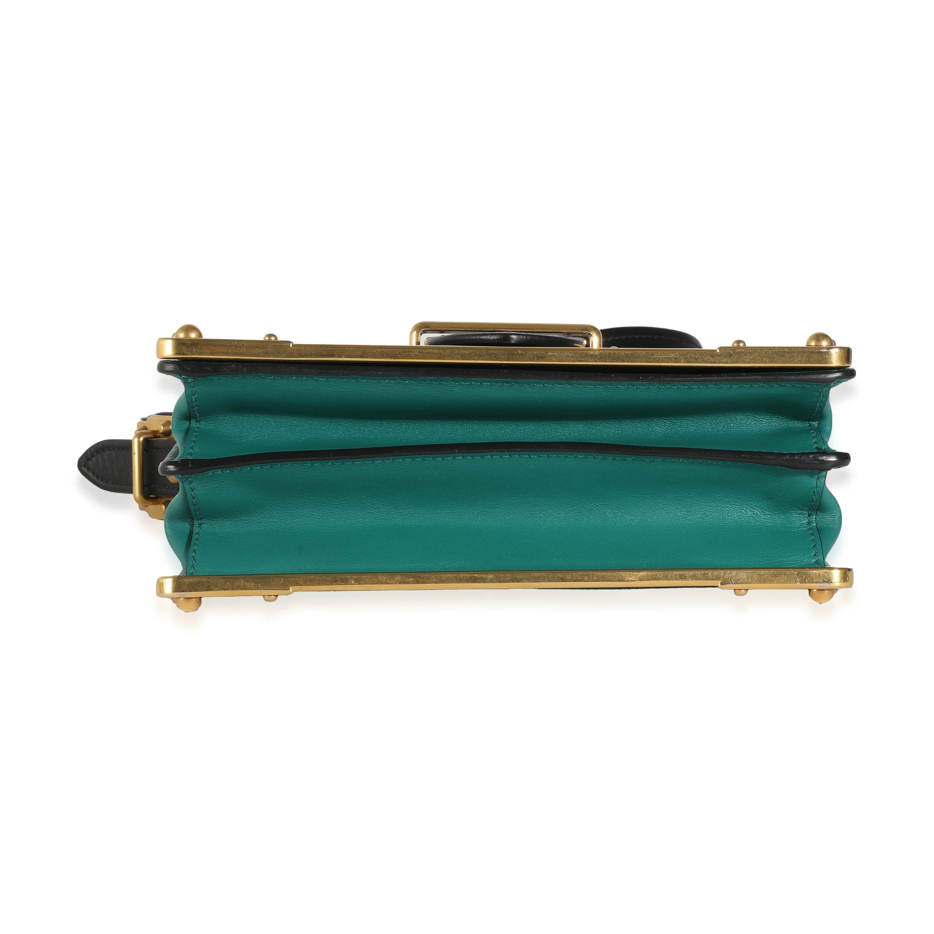 Black Saffiano Green City Calf Cahier Bag - Image 5