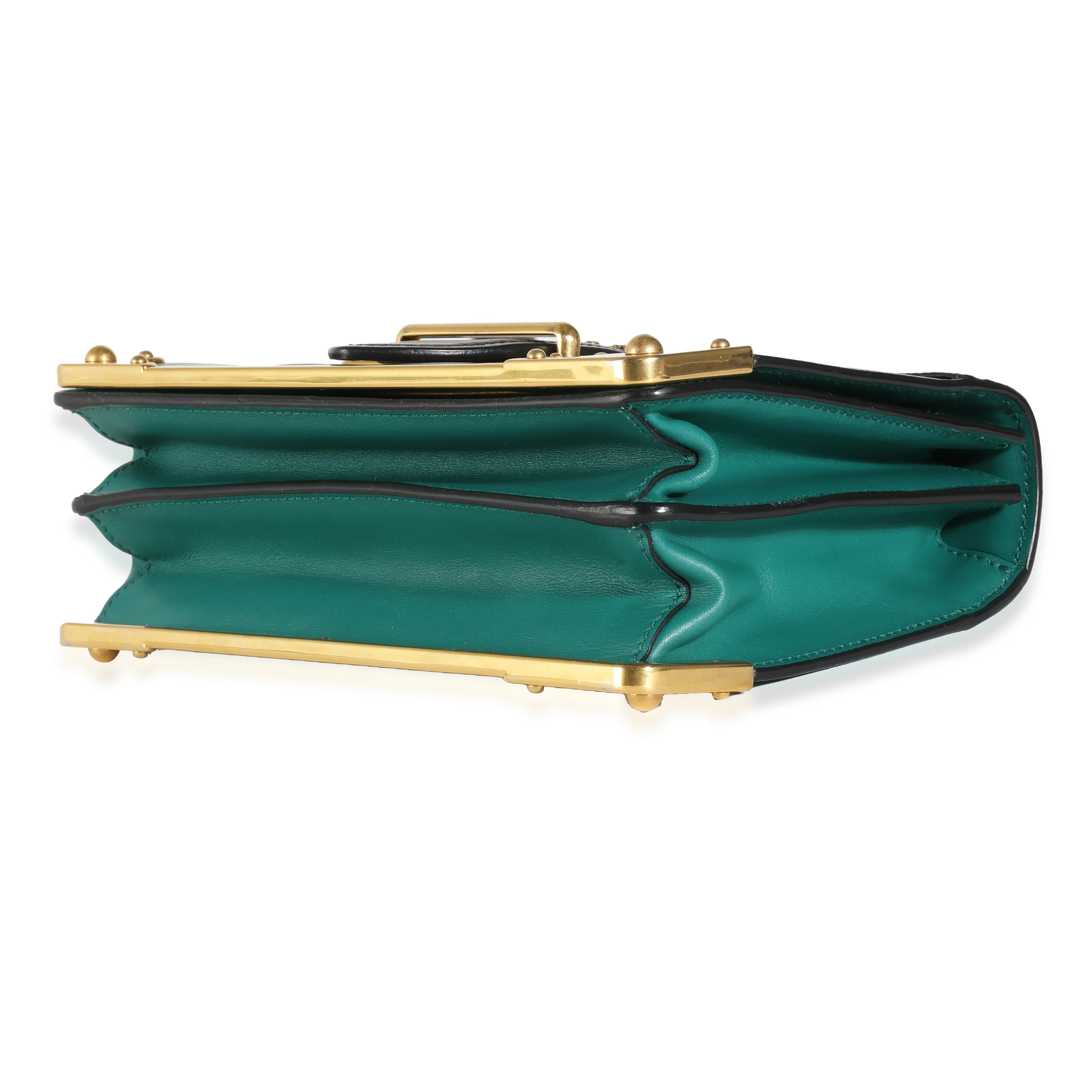 Black Saffiano Green City Calf Cahier Bag - Image 7