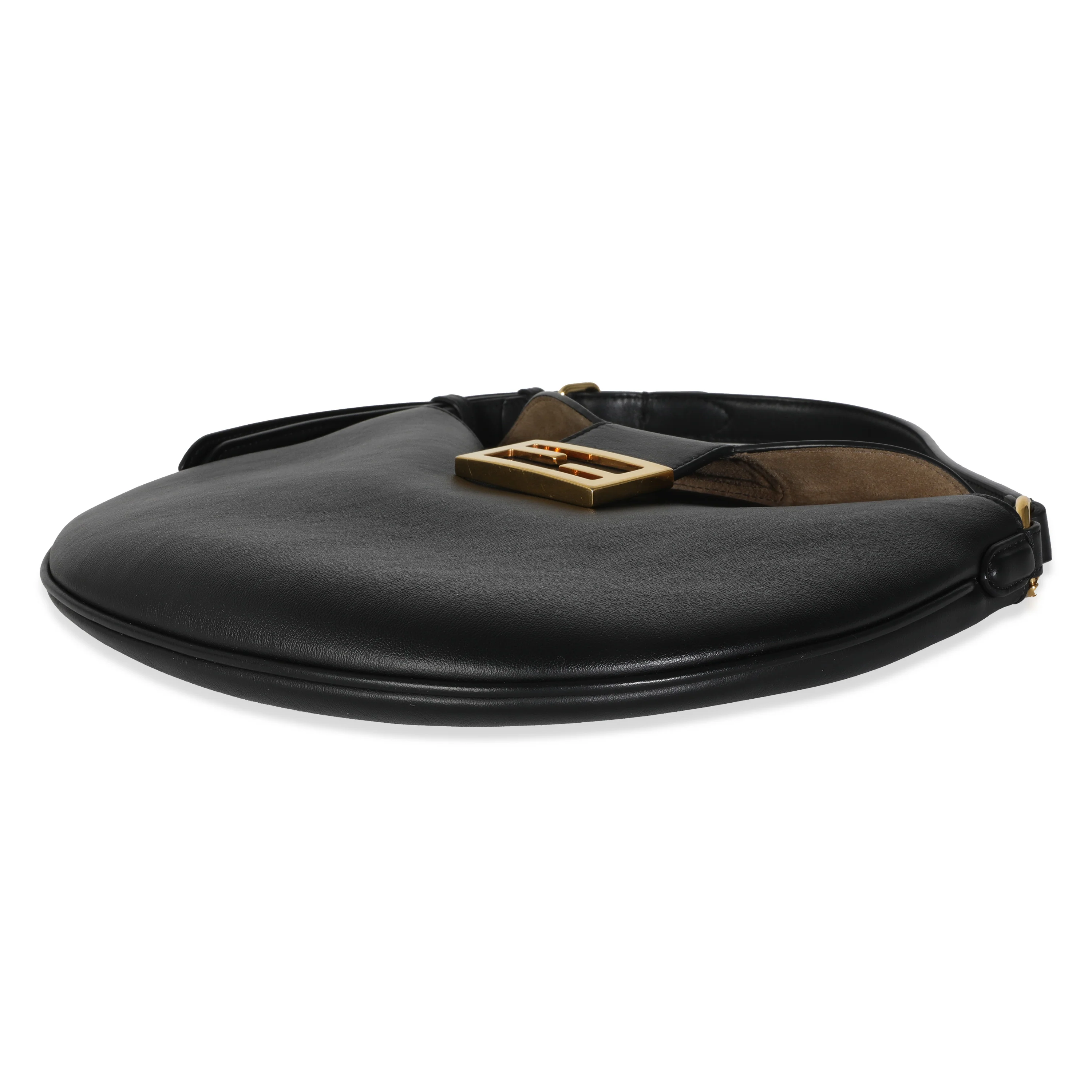 Black Calfskin Small Croissant Hobo - Image 7