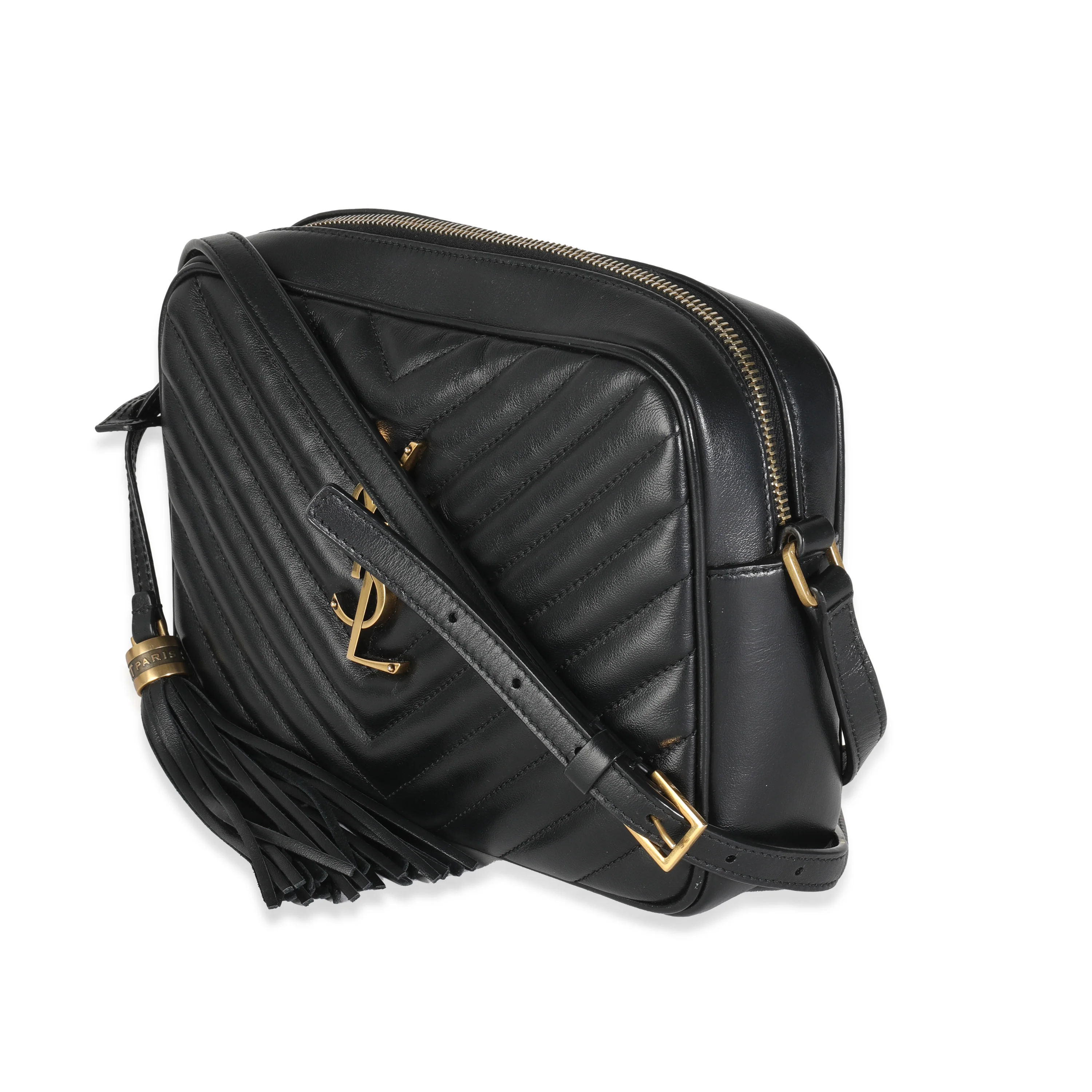 Black Matelasse Calfskin Lou Camera Bag - Image 2
