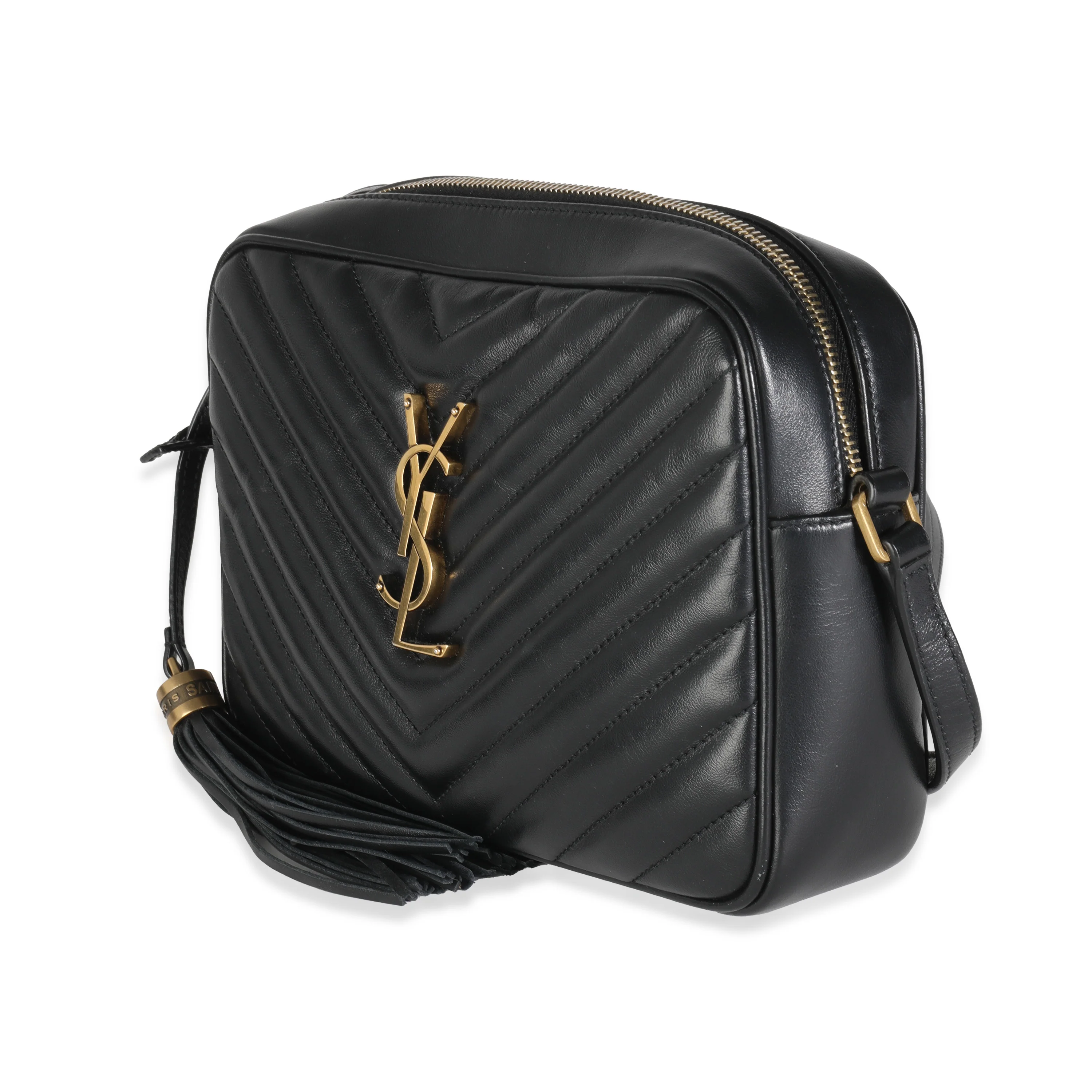Black Matelasse Calfskin Lou Camera Bag - Image 3