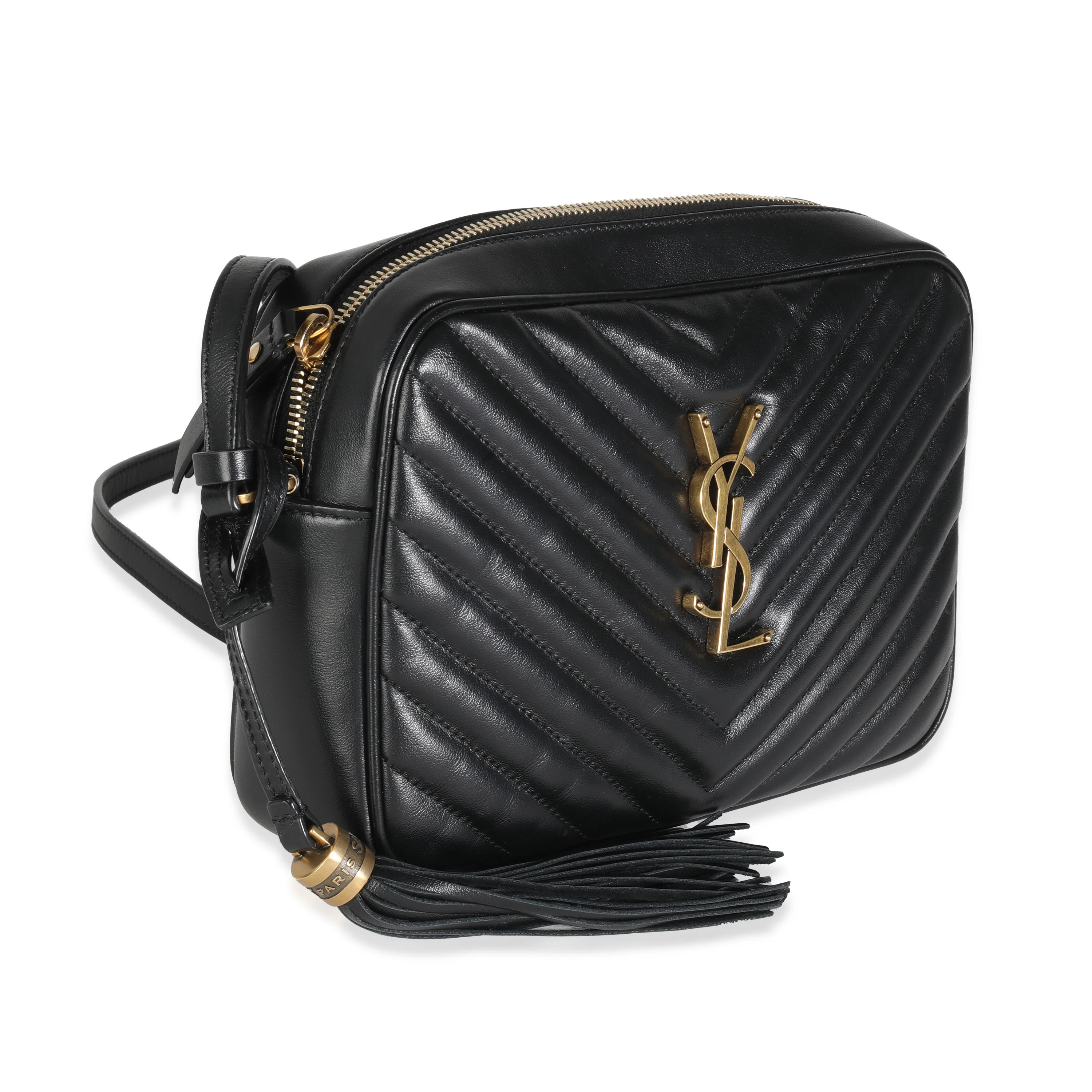 Black Matelasse Calfskin Lou Camera Bag - Image 4