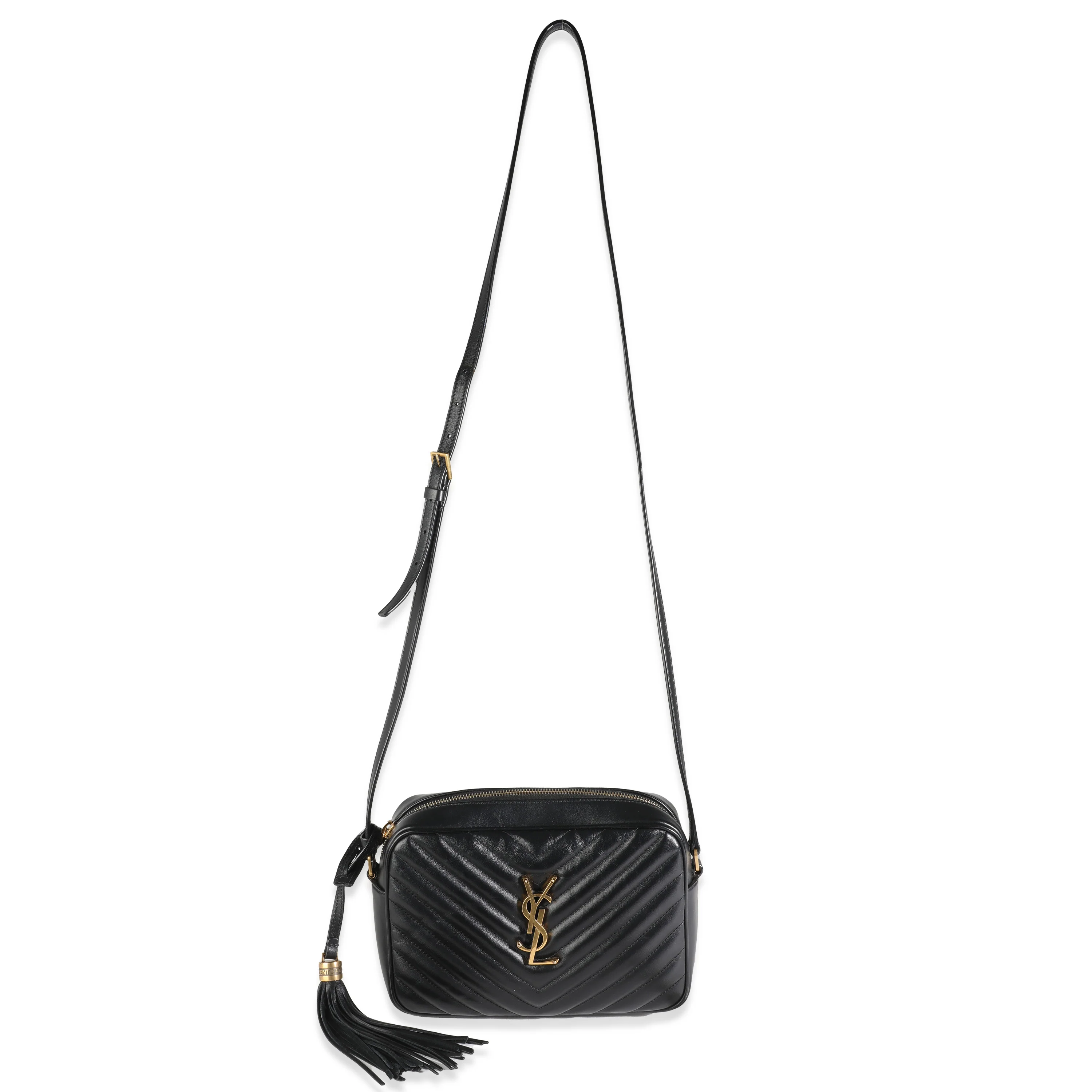 Black Matelasse Calfskin Lou Camera Bag - Image 9