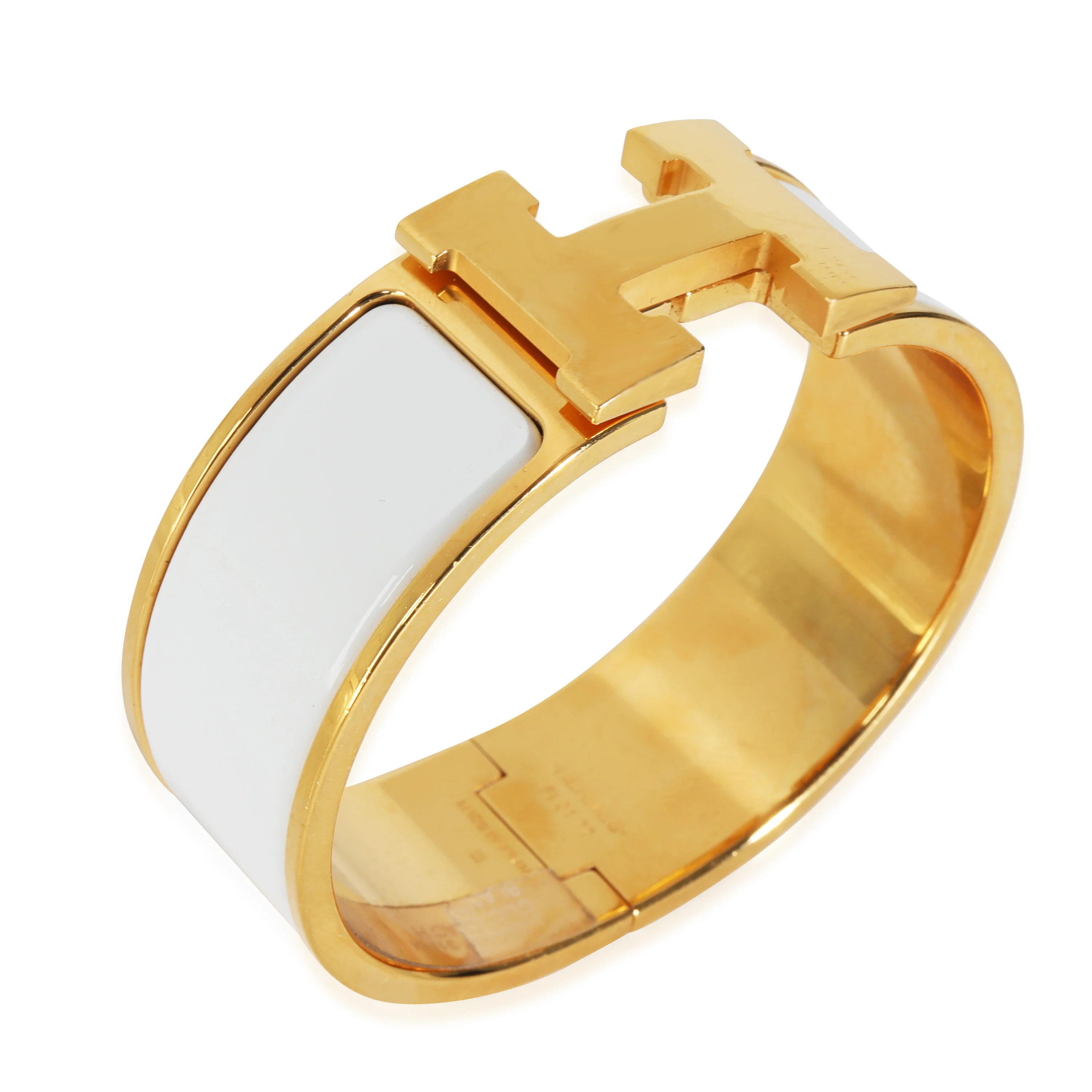 Hermes Clic Clac Bracelet In Blanco, PM - Image 3