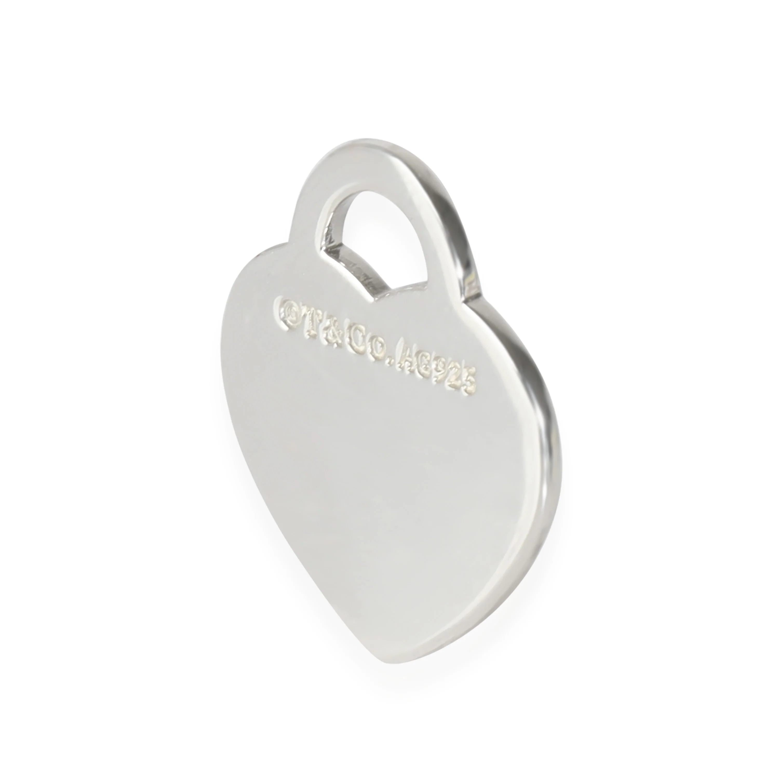 Small Heart Charm in Sterling Silver - Image 2