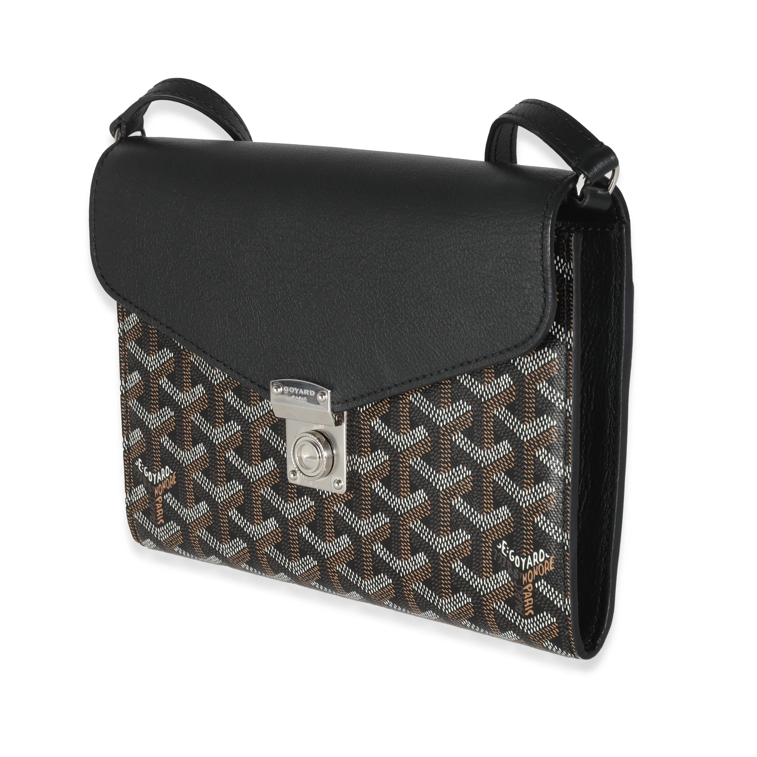 Black Goyardine Canvas Chypre Wallet Pouch - Image 2