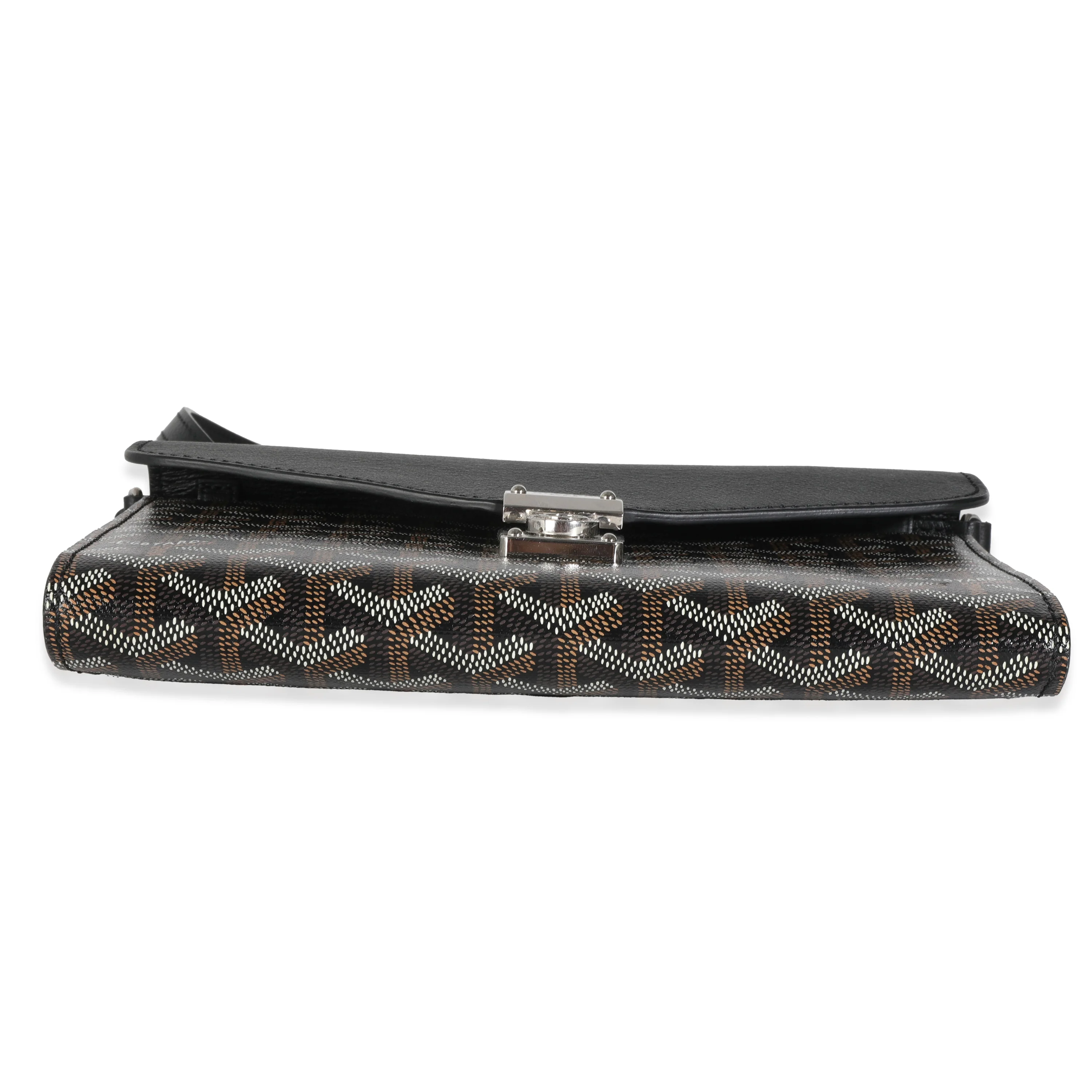 Black Goyardine Canvas Chypre Wallet Pouch - Image 6