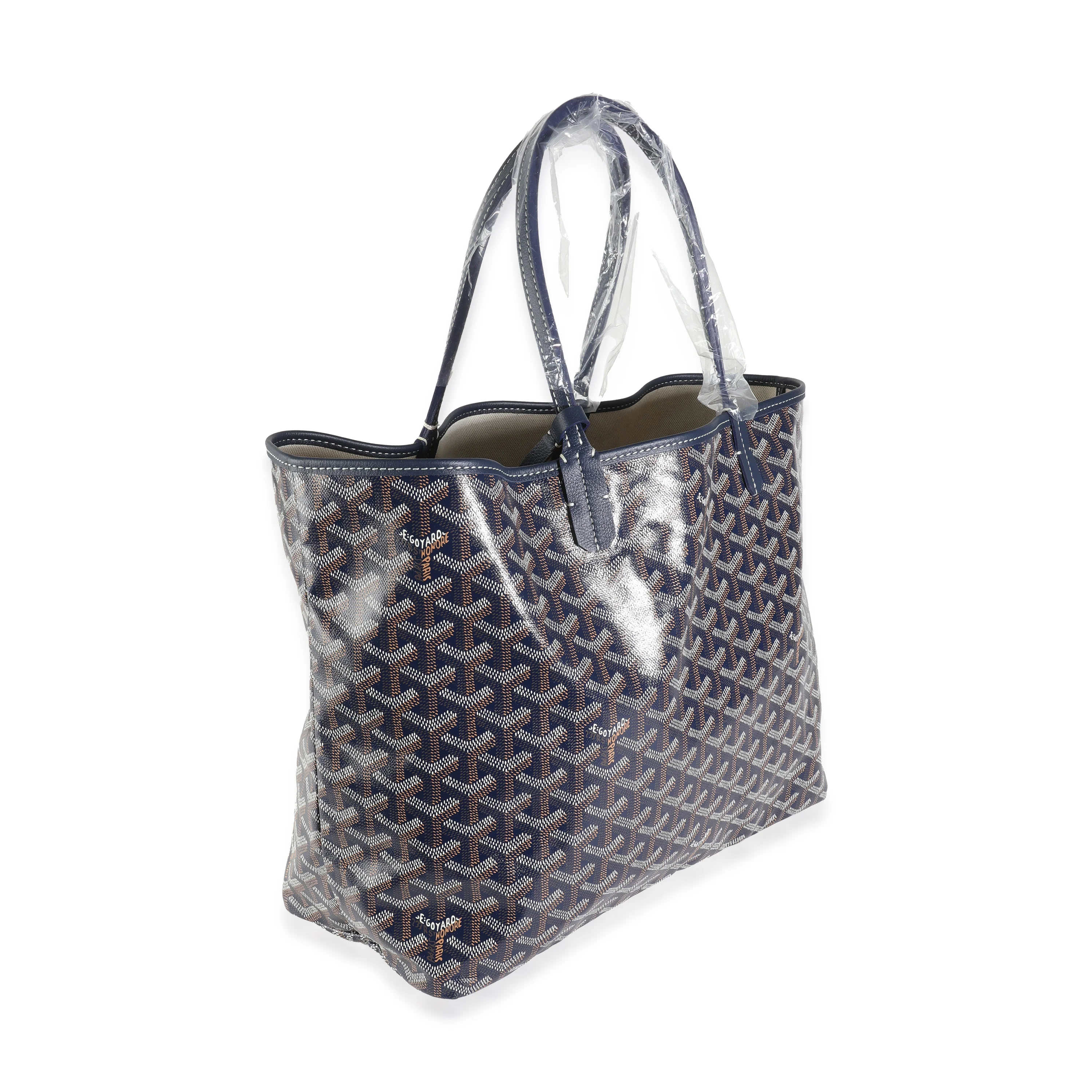 Navy Goyardine Canvas Saint Louis PM - Image 3