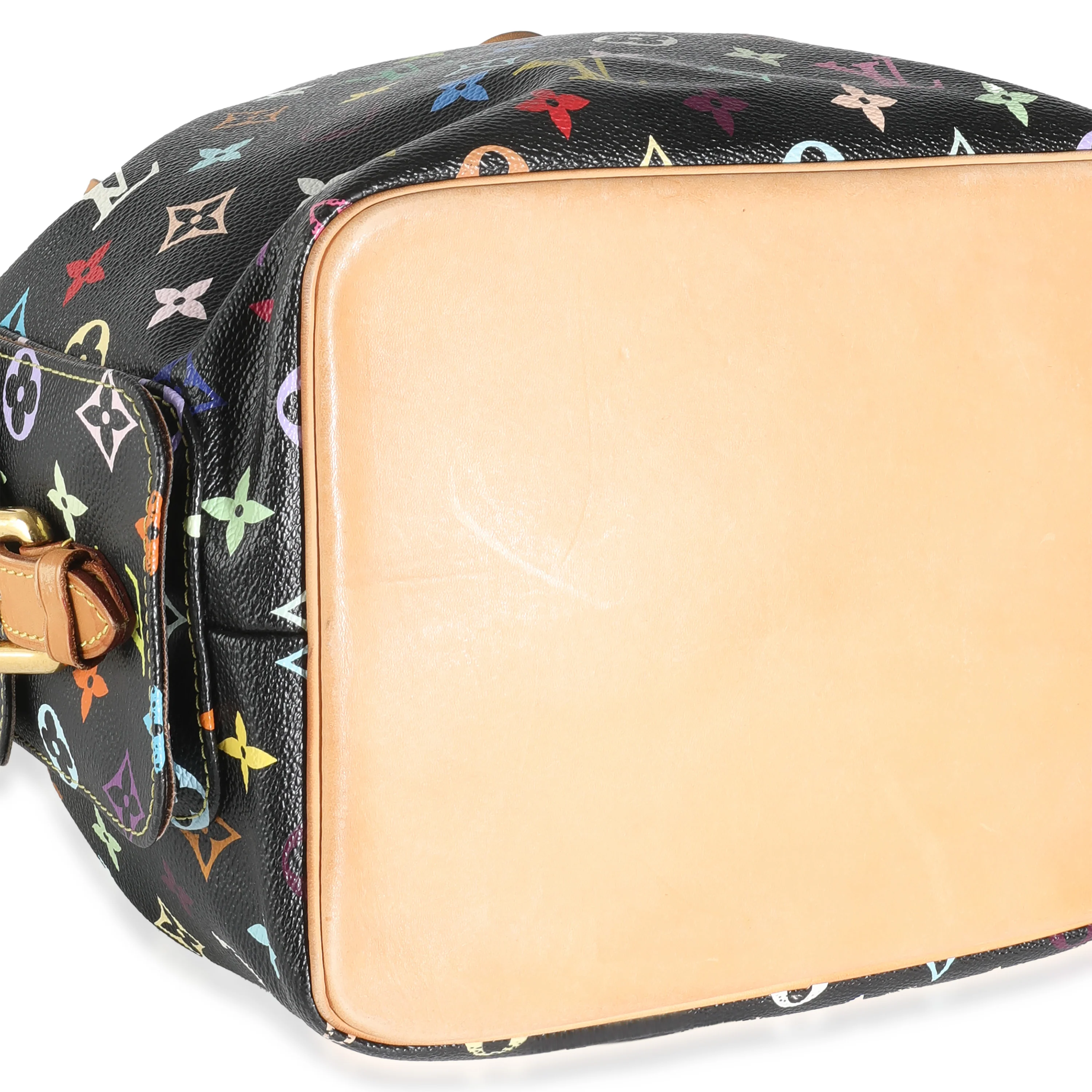 x Takashi Murakami Black Monogram Multicolore Canvas Petit Noe - Image 5