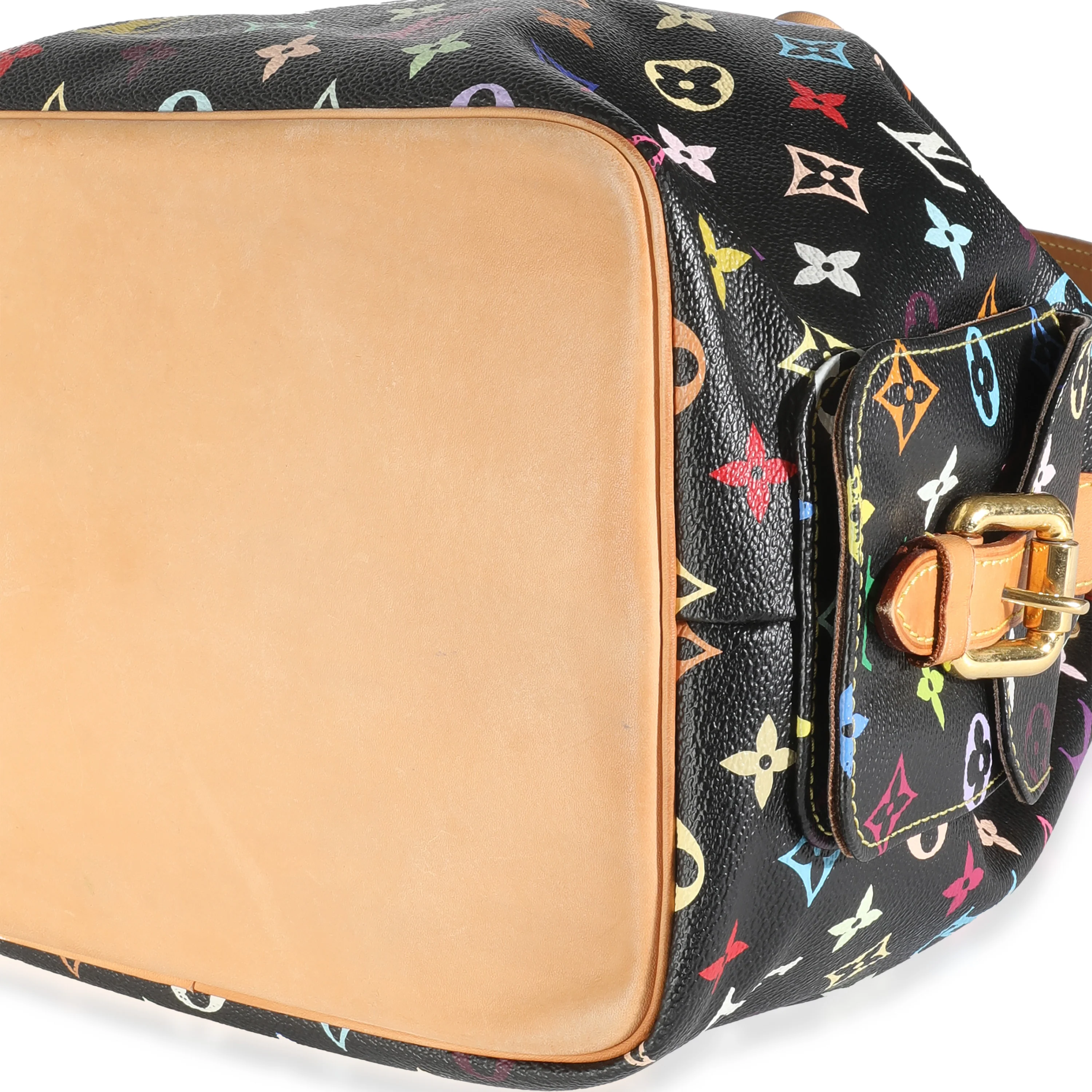 x Takashi Murakami Black Monogram Multicolore Canvas Petit Noe - Image 6