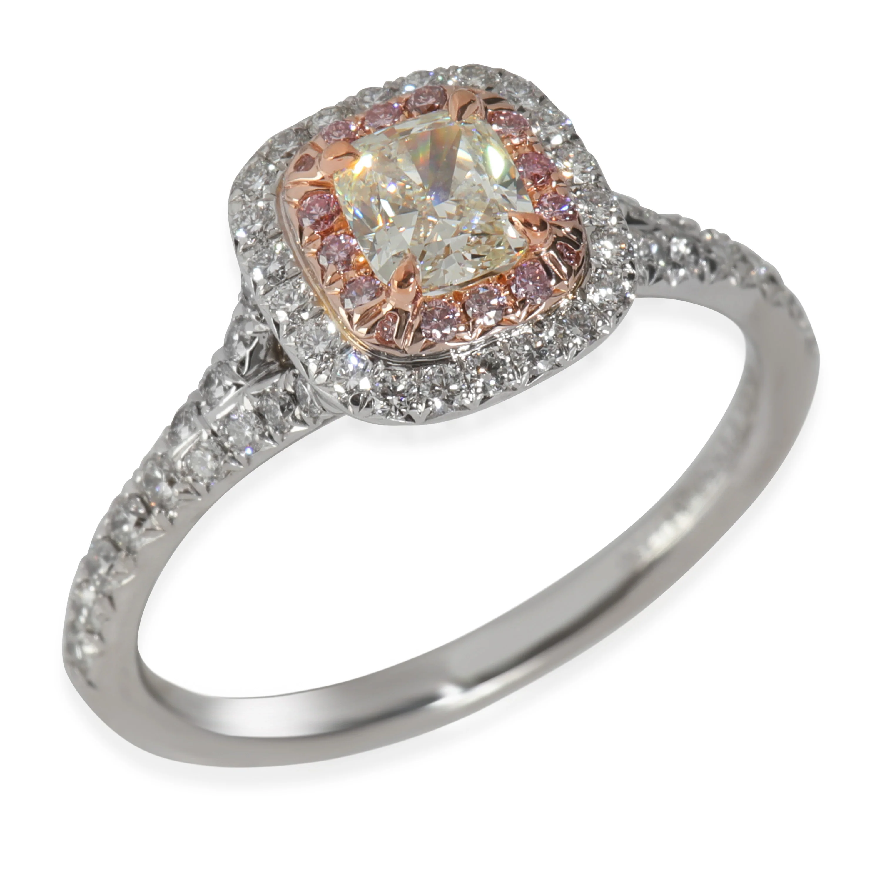 0.54 ct Cushion Modified Diamond Soleste Engagement Ring - Image 2