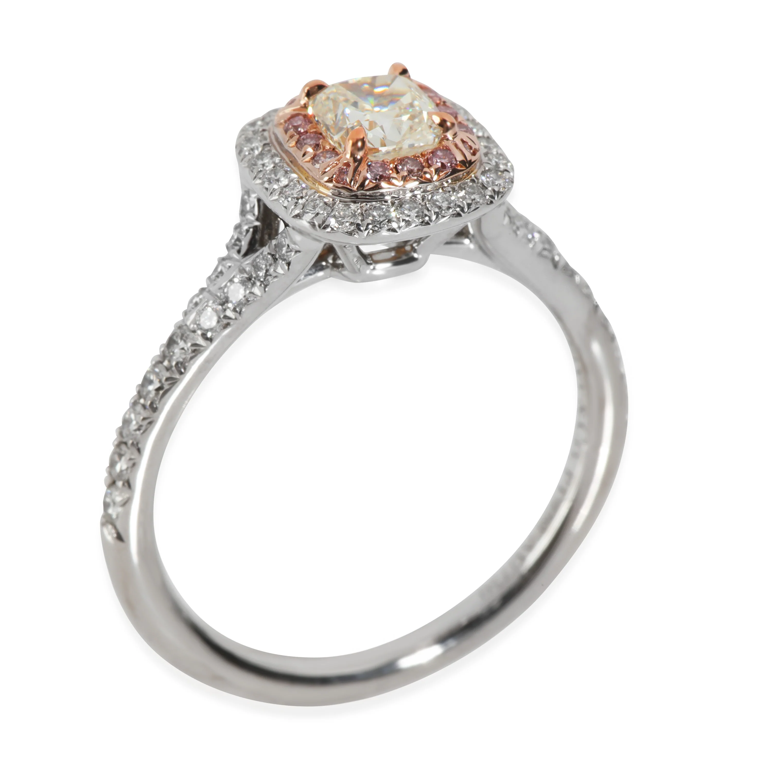 0.54 ct Cushion Modified Diamond Soleste Engagement Ring - Image 3