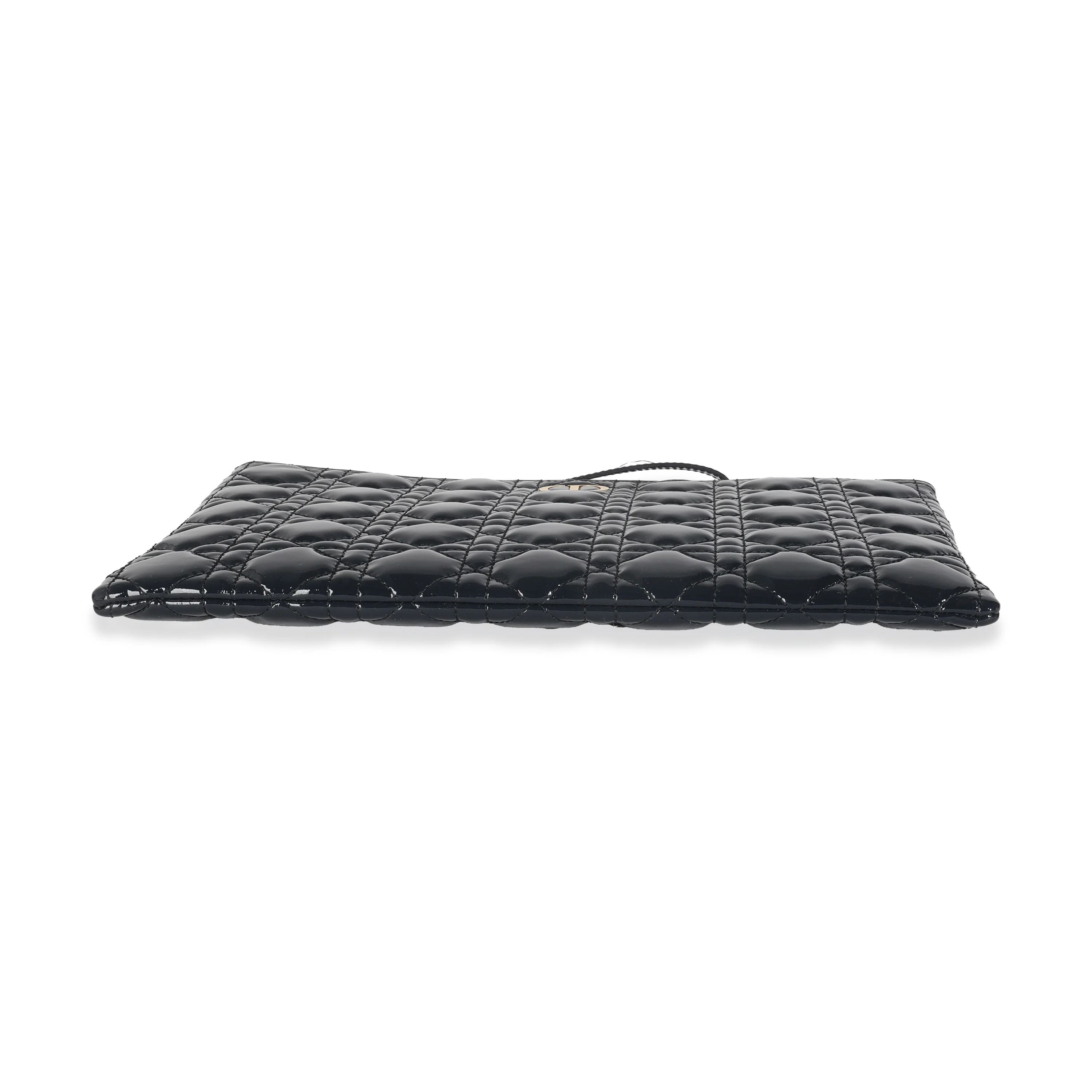 Navy Patent Cannage Caro Pouch - Image 5