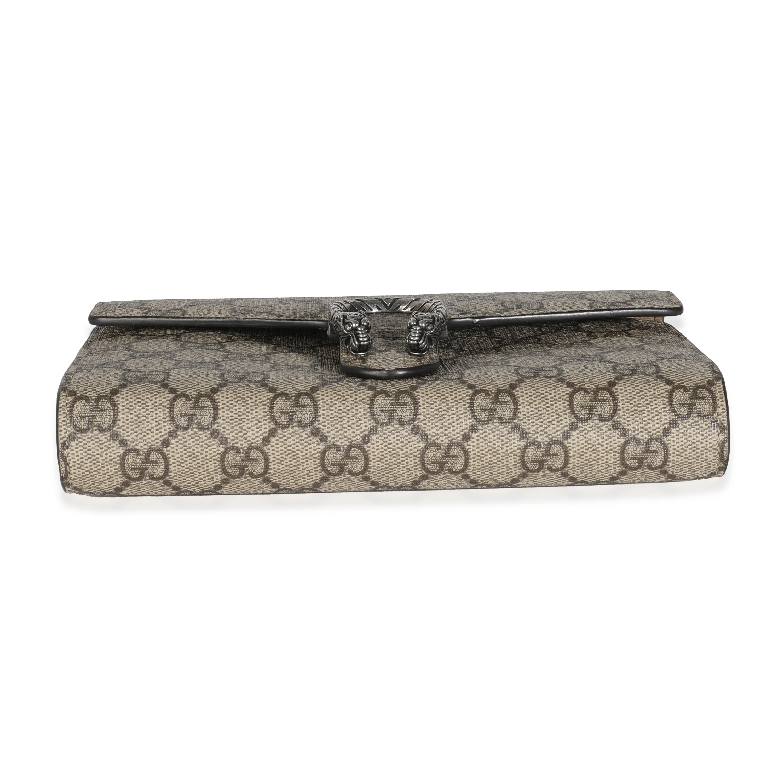 Beige GG Supreme Canvas Dionysus Chain Wallet - Image 5
