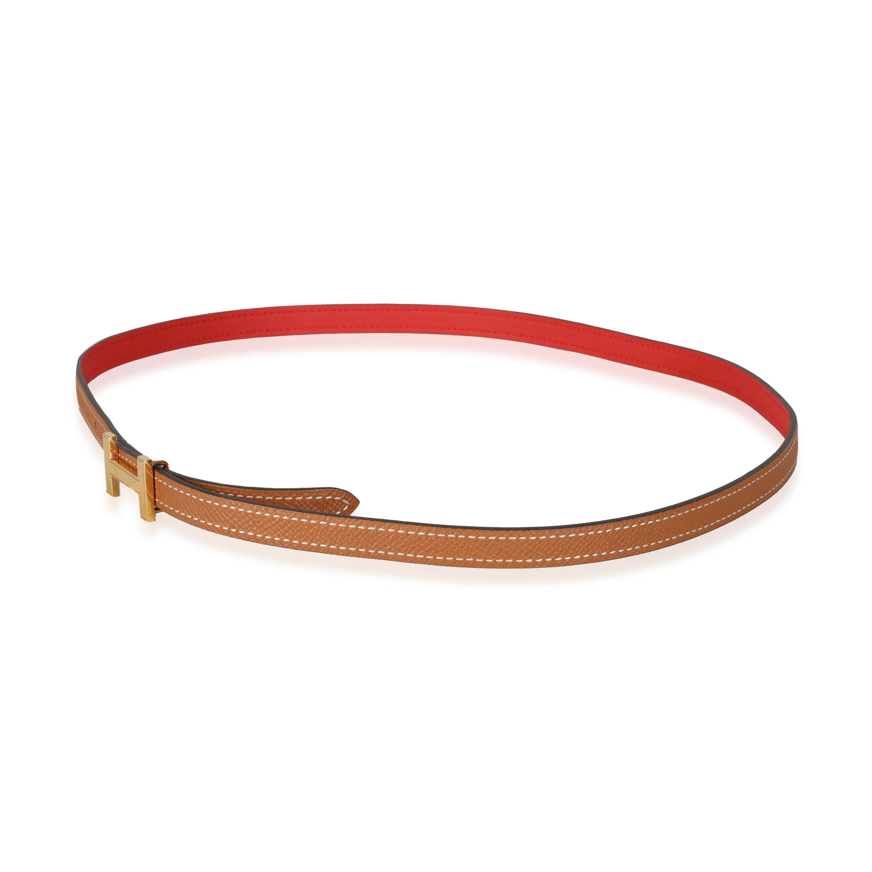 Rose Jaipur Swift Gold Epsom Focus Belt GHW 85 - Image 2