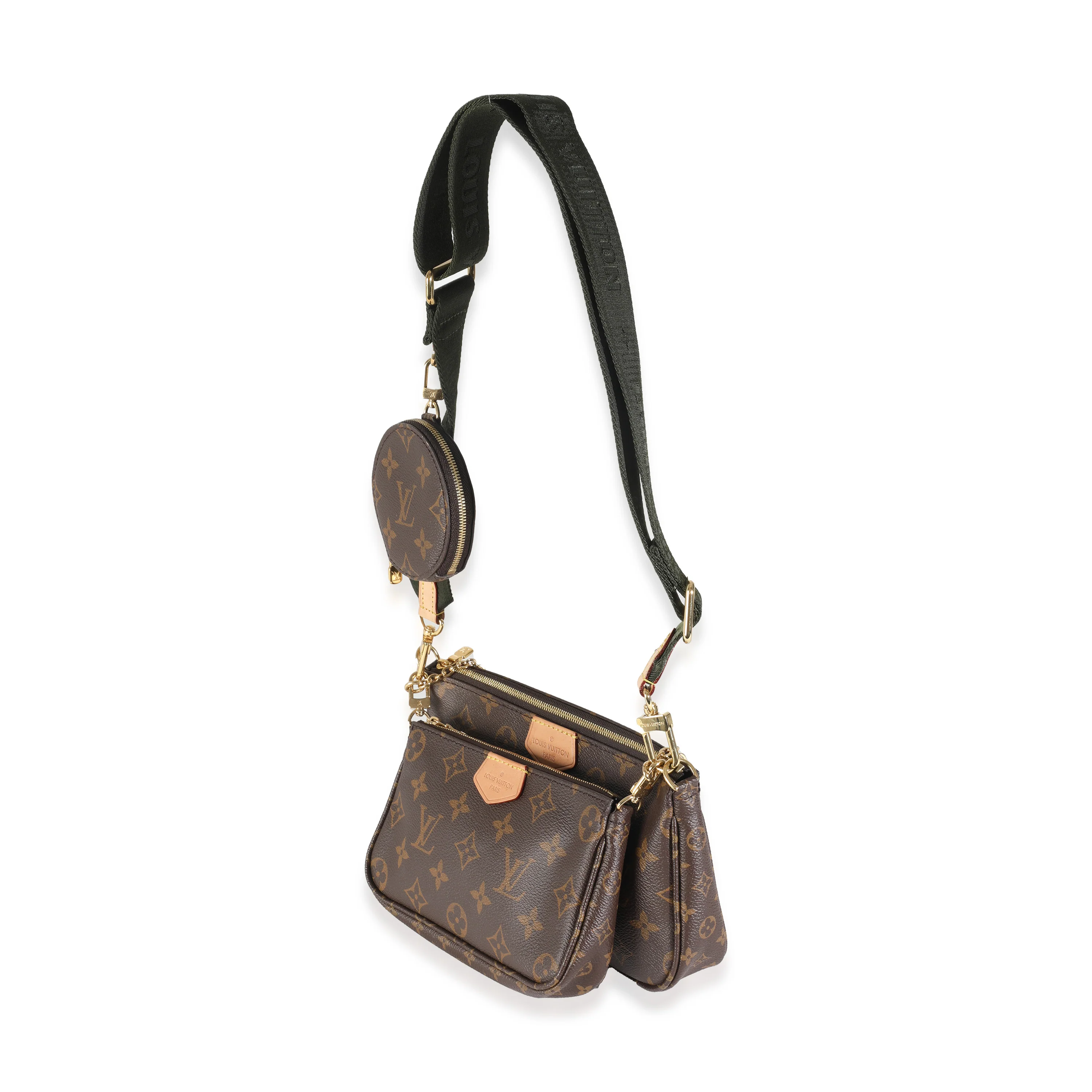 Khaki Monogram Canvas Multi Pochette Accessoires - Image 2
