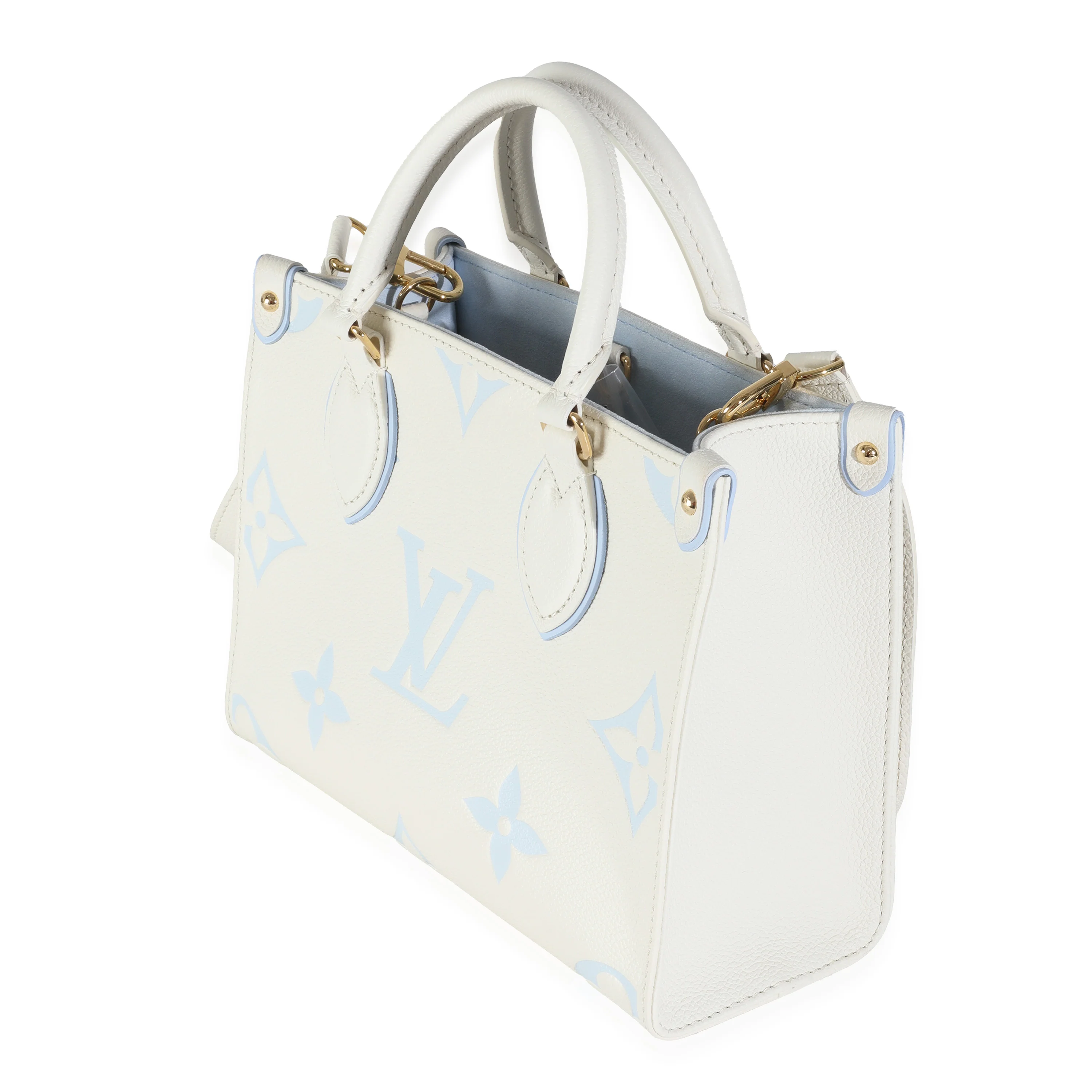 Latte Candy Blue Monogram Giant Empreinte Onthego PM - Image 2