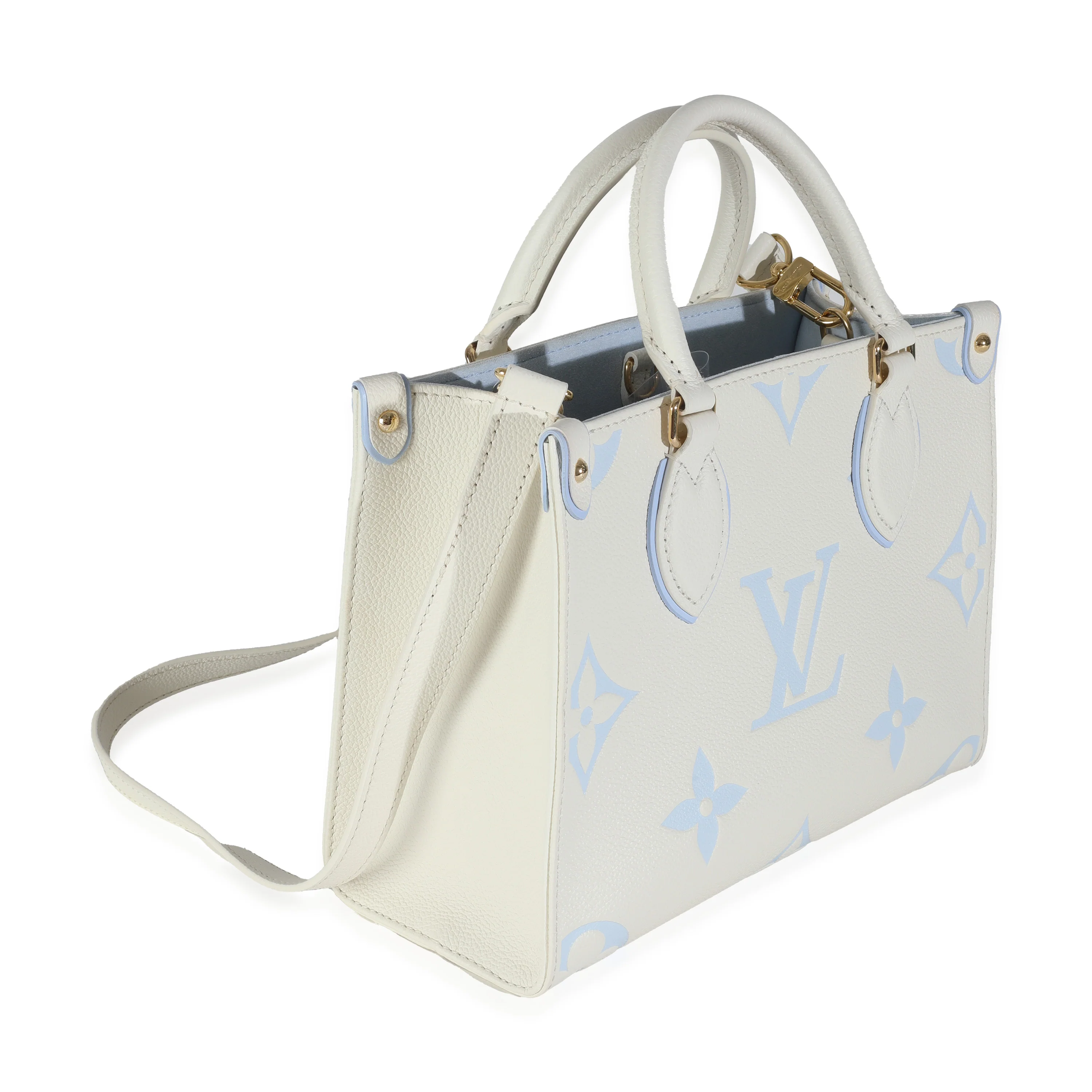 Latte Candy Blue Monogram Giant Empreinte Onthego PM - Image 3