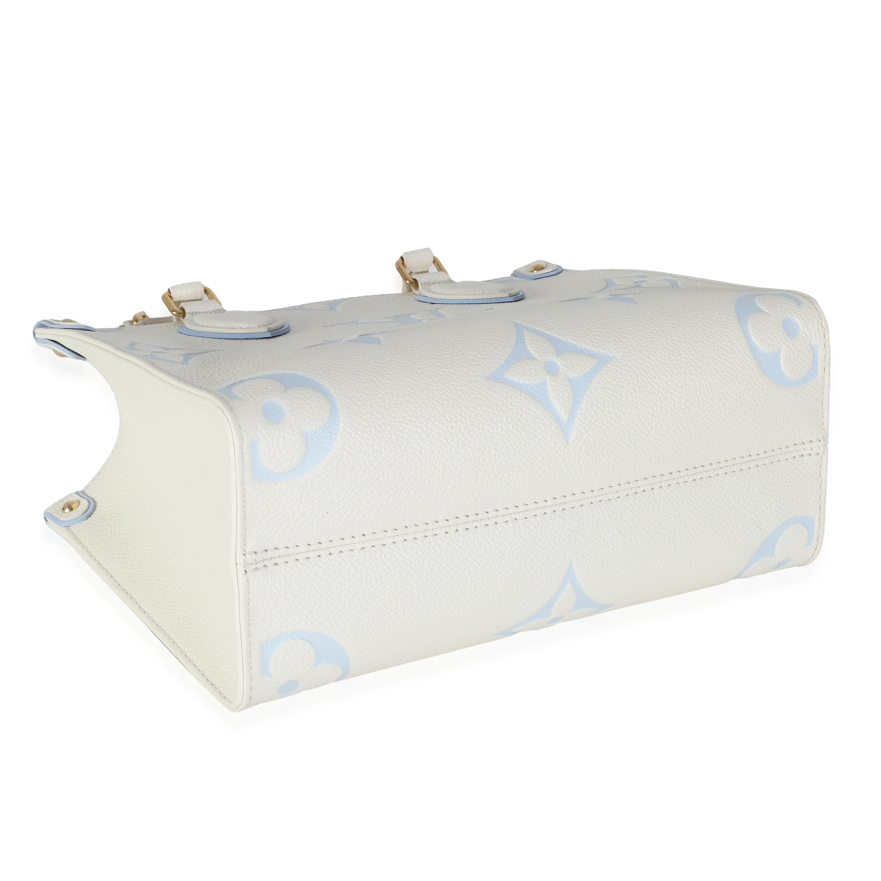 Latte Candy Blue Monogram Giant Empreinte Onthego PM - Image 8