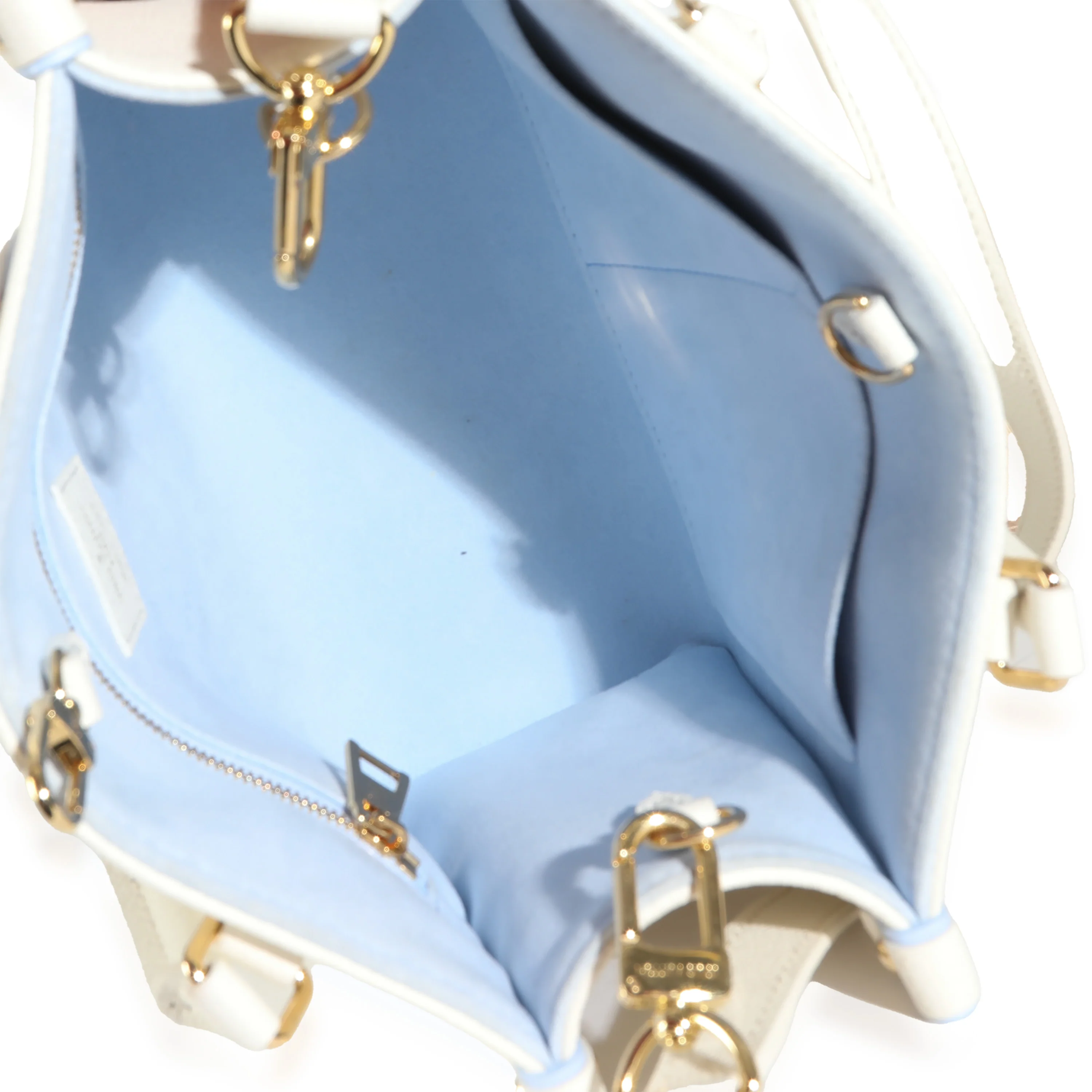 Latte Candy Blue Monogram Giant Empreinte Onthego PM - Image 9