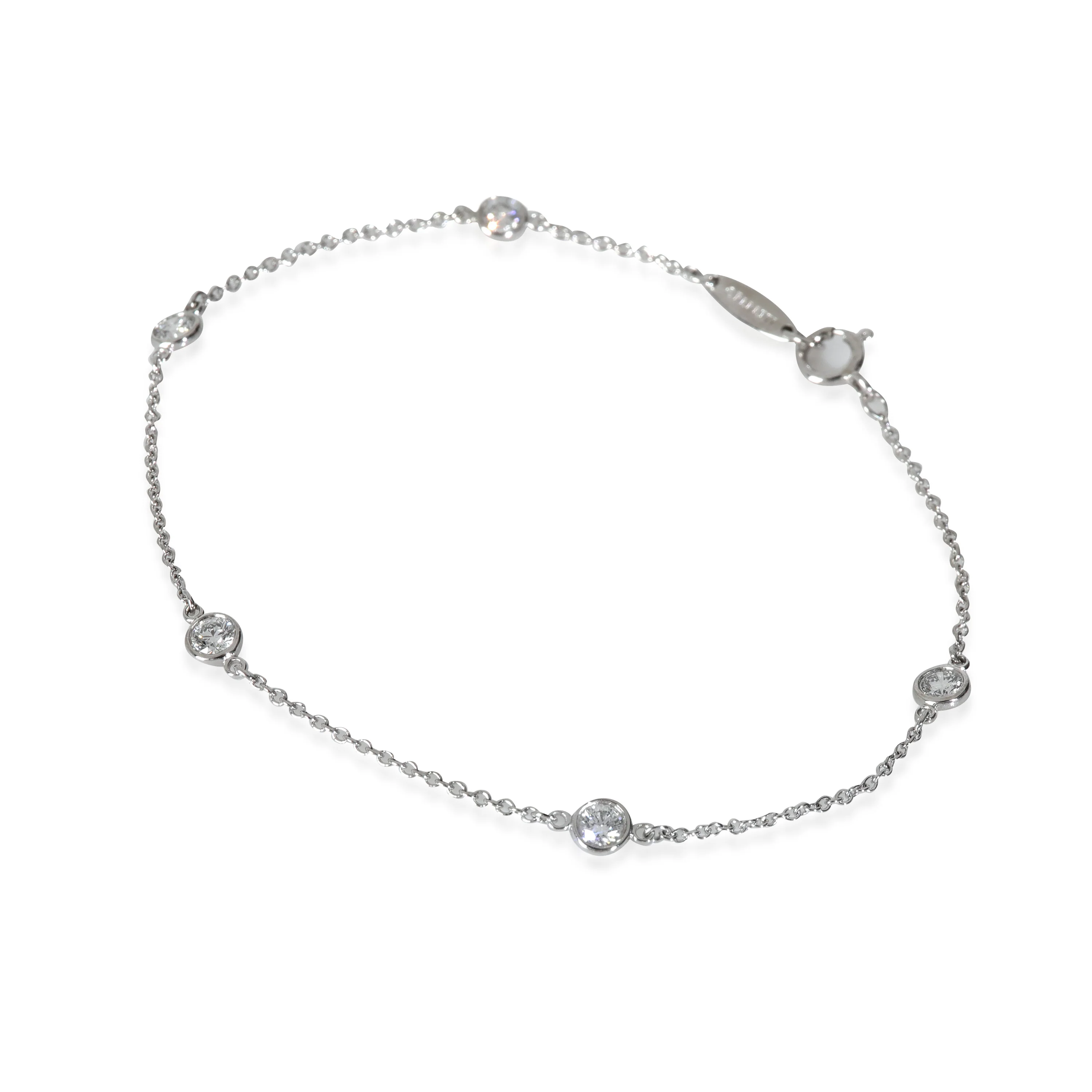 Elsa Peretti Diamond Bracelet in Platinum 0.4 CTW - Image 2