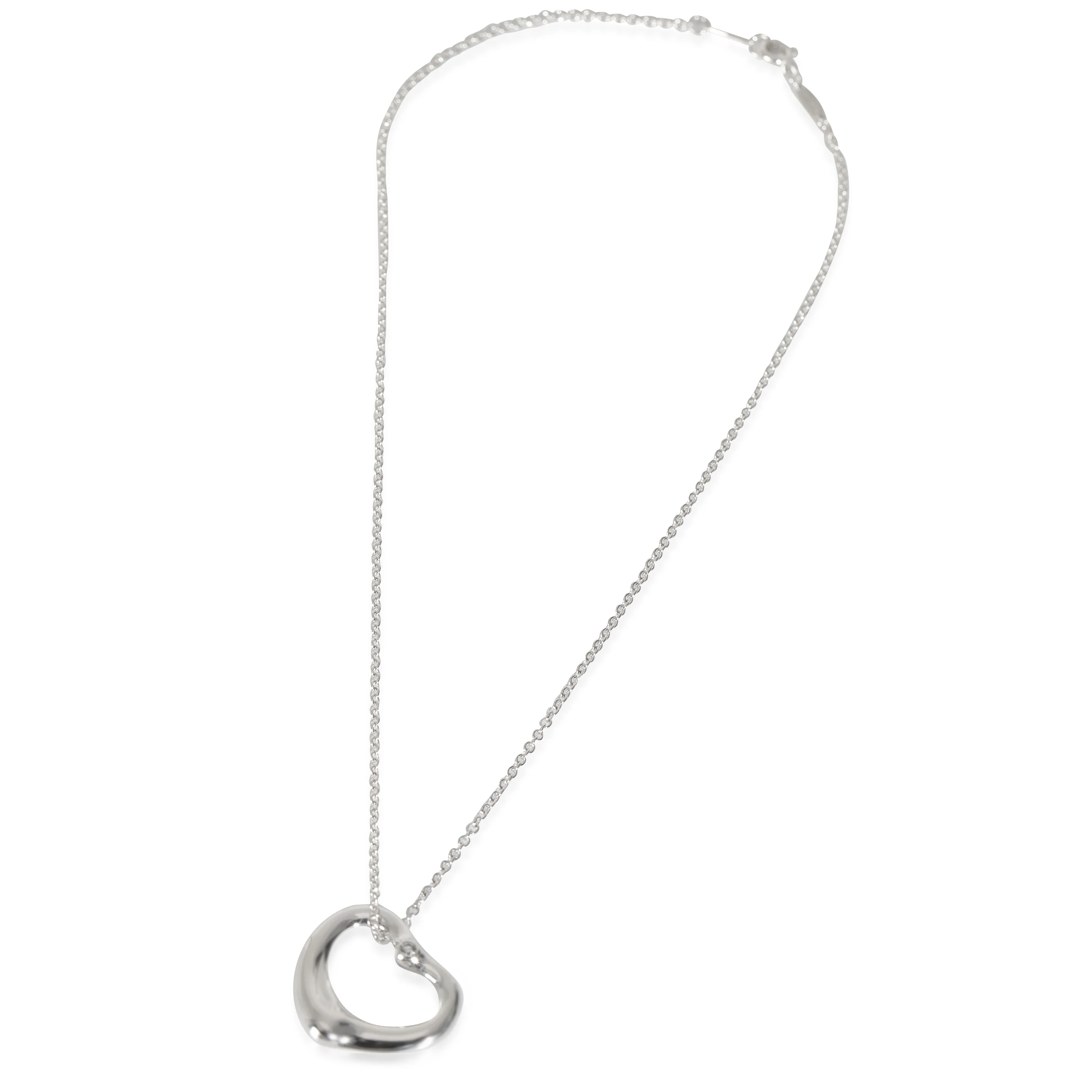Elsa Peretti Diamond Pendant in Sterling Silver 0.02 CTW - Image 2