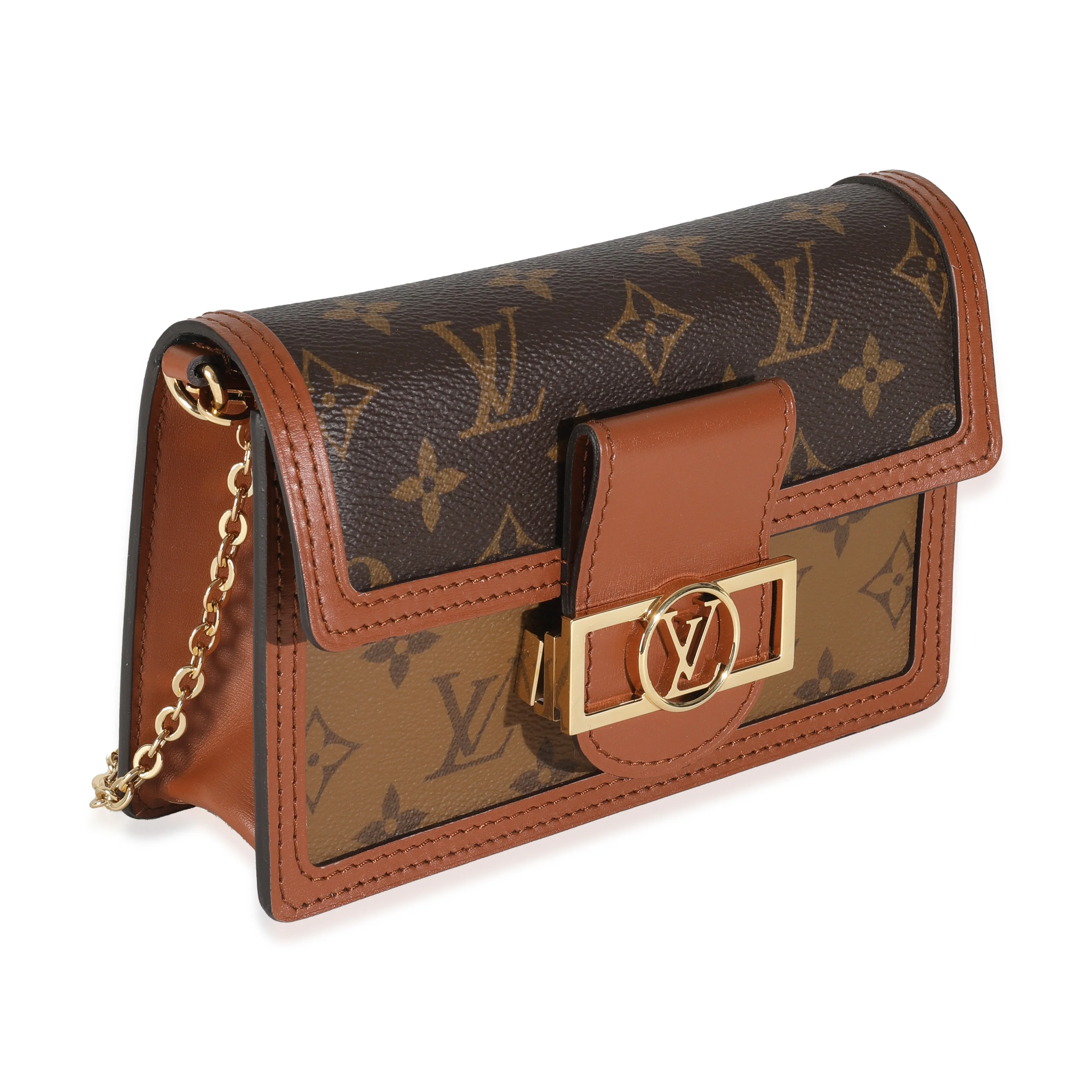 Reverse Monogram Canvas Dauphine Chain Wallet - Image 3