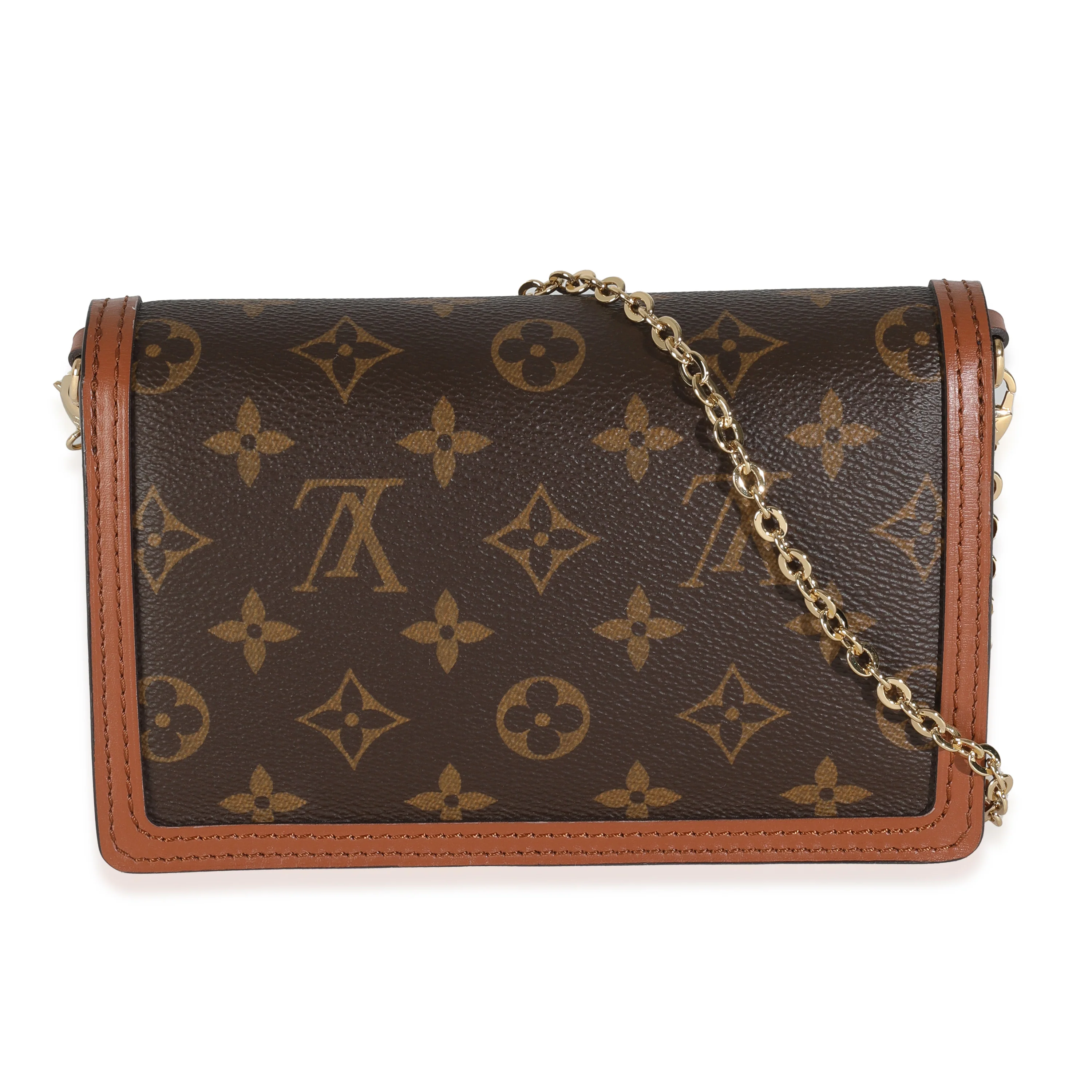 Reverse Monogram Canvas Dauphine Chain Wallet - Image 4