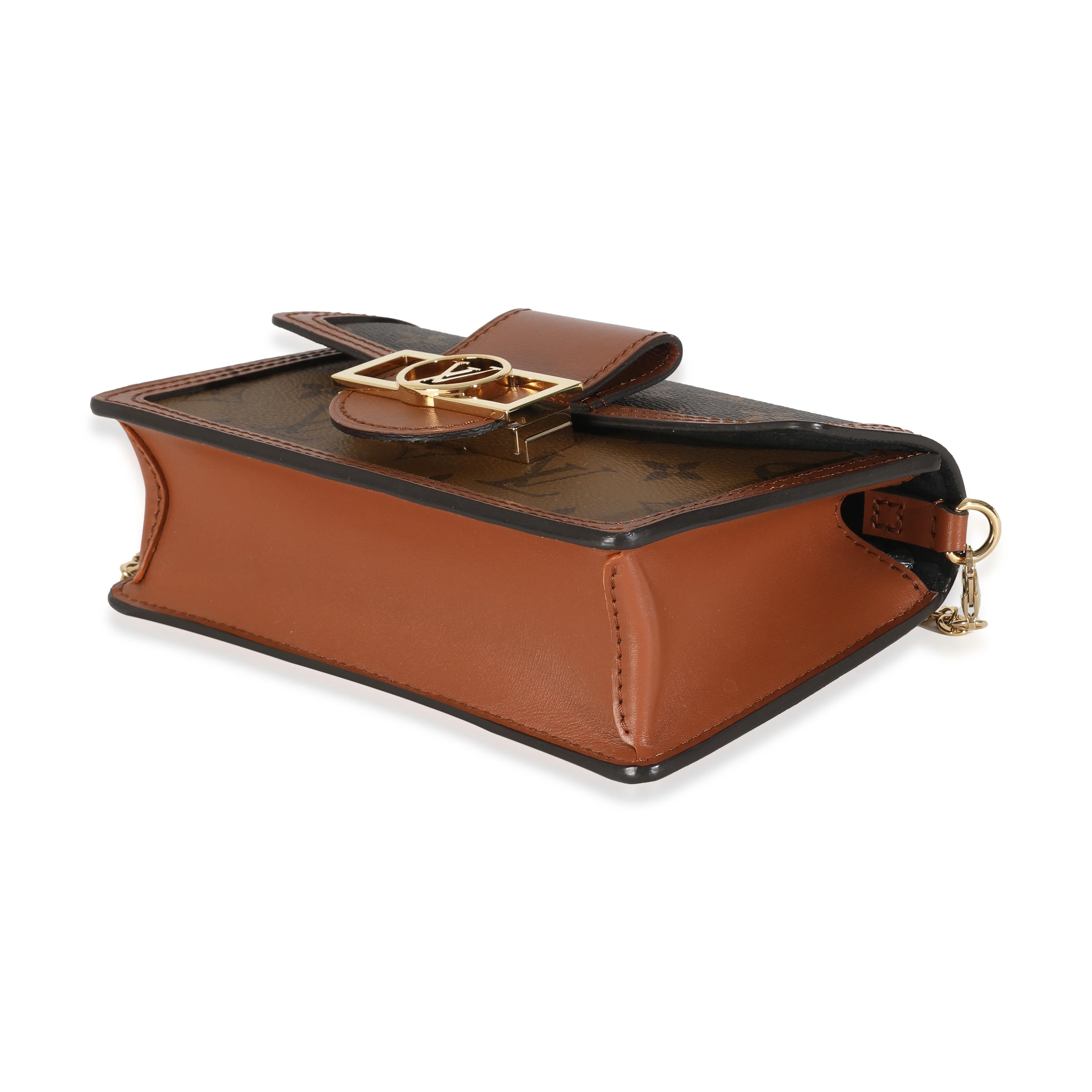 Reverse Monogram Canvas Dauphine Chain Wallet - Image 7