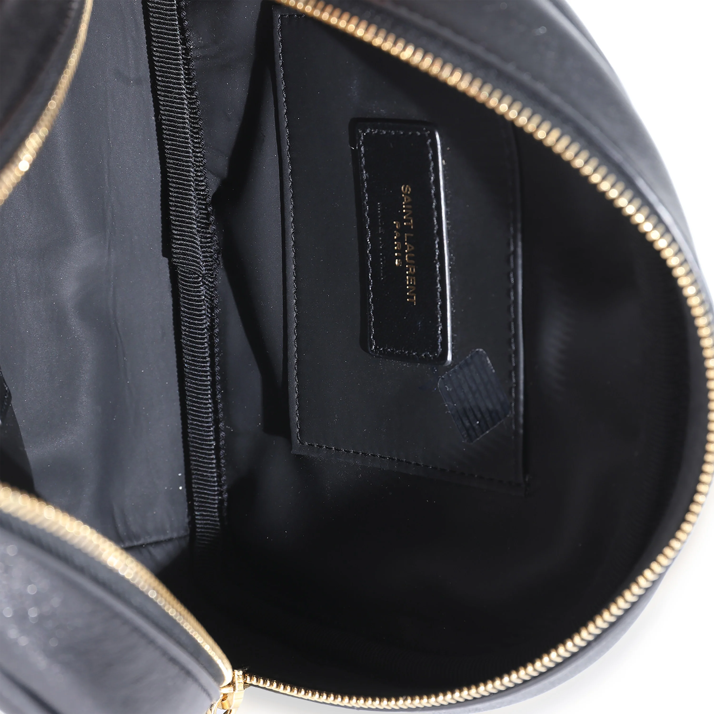 Black Quilted Lambskin Lolita Cosmetic Pouch - Image 8