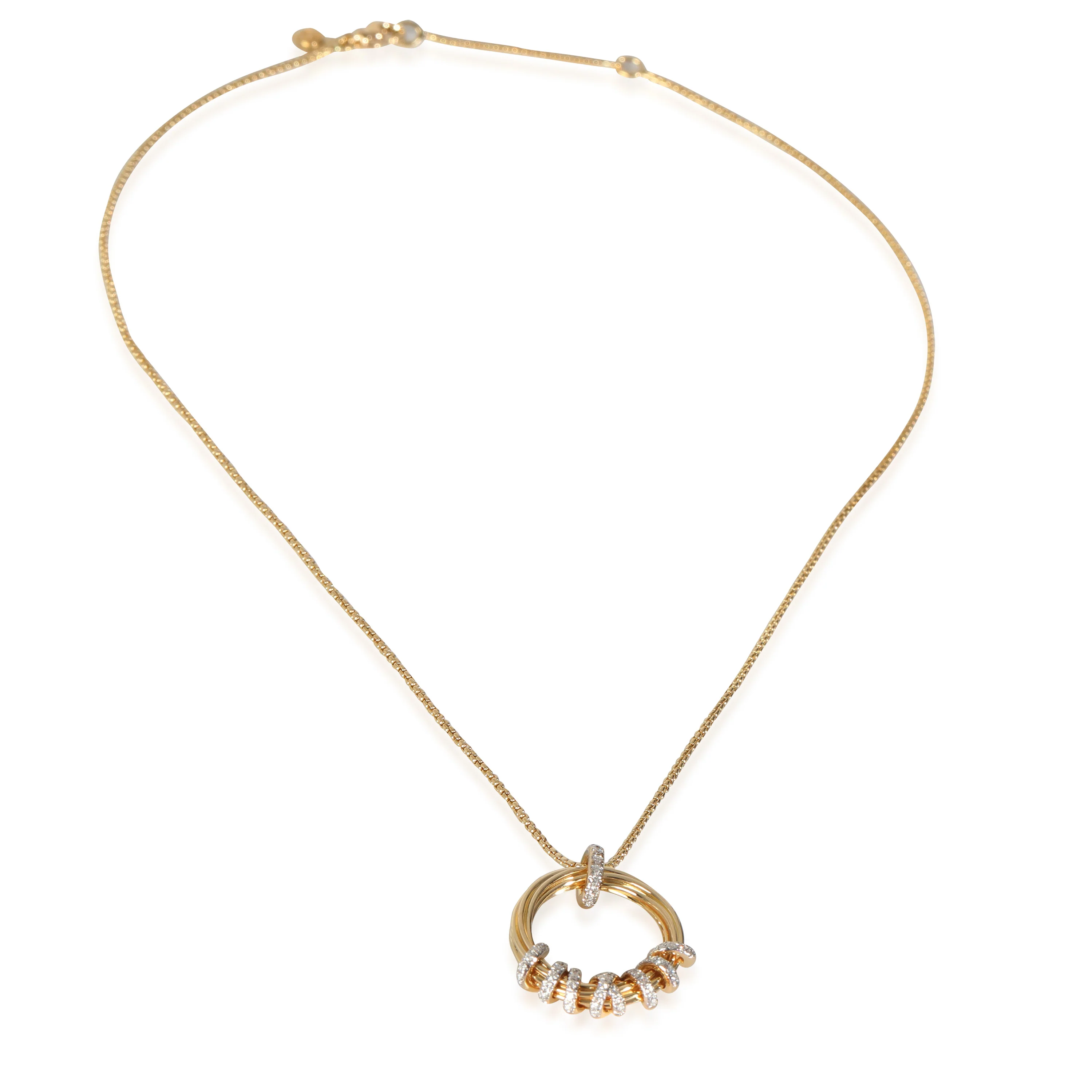 Helena Pendant in 18k Yellow Gold 0.28 CTW - Image 2