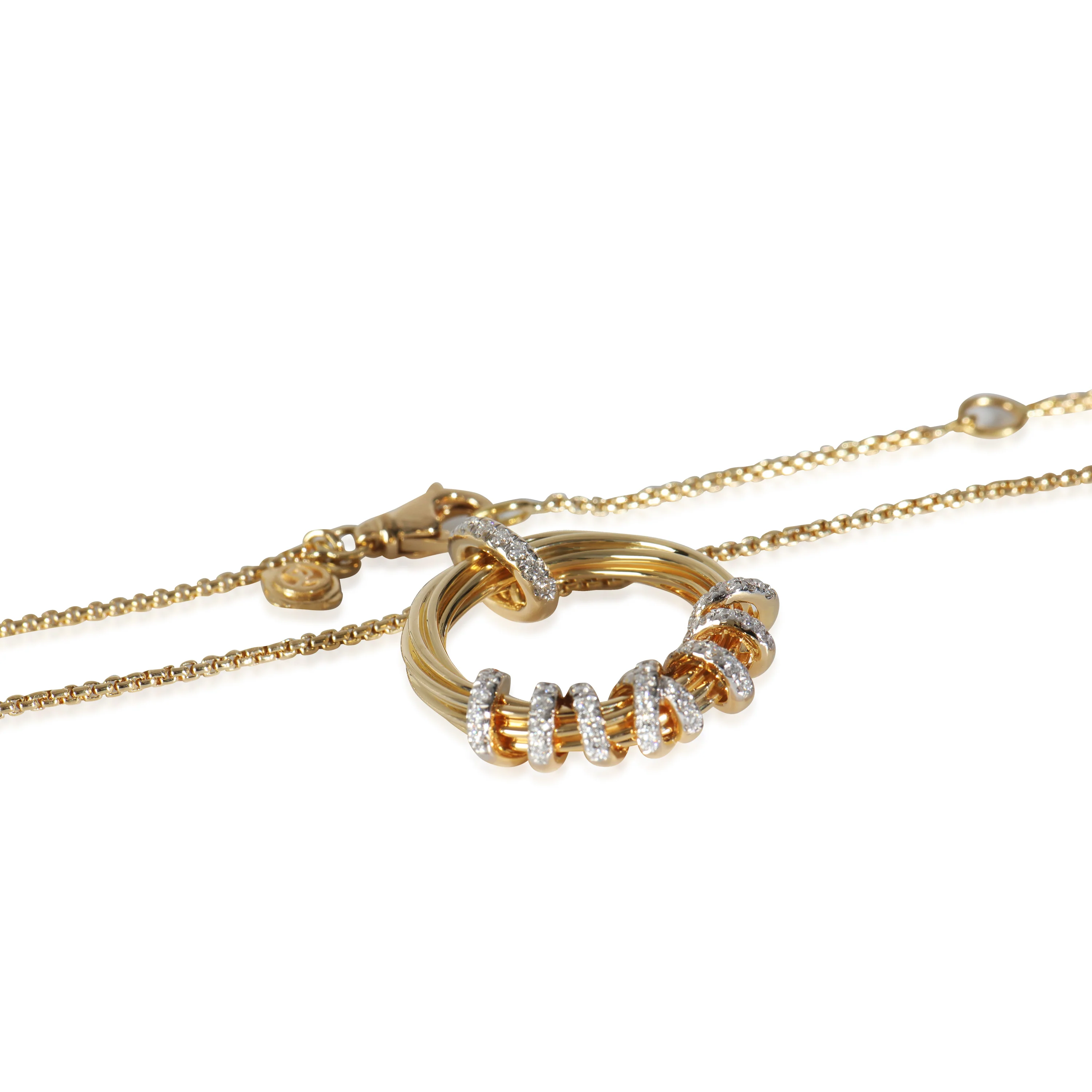 Helena Pendant in 18k Yellow Gold 0.28 CTW - Image 3