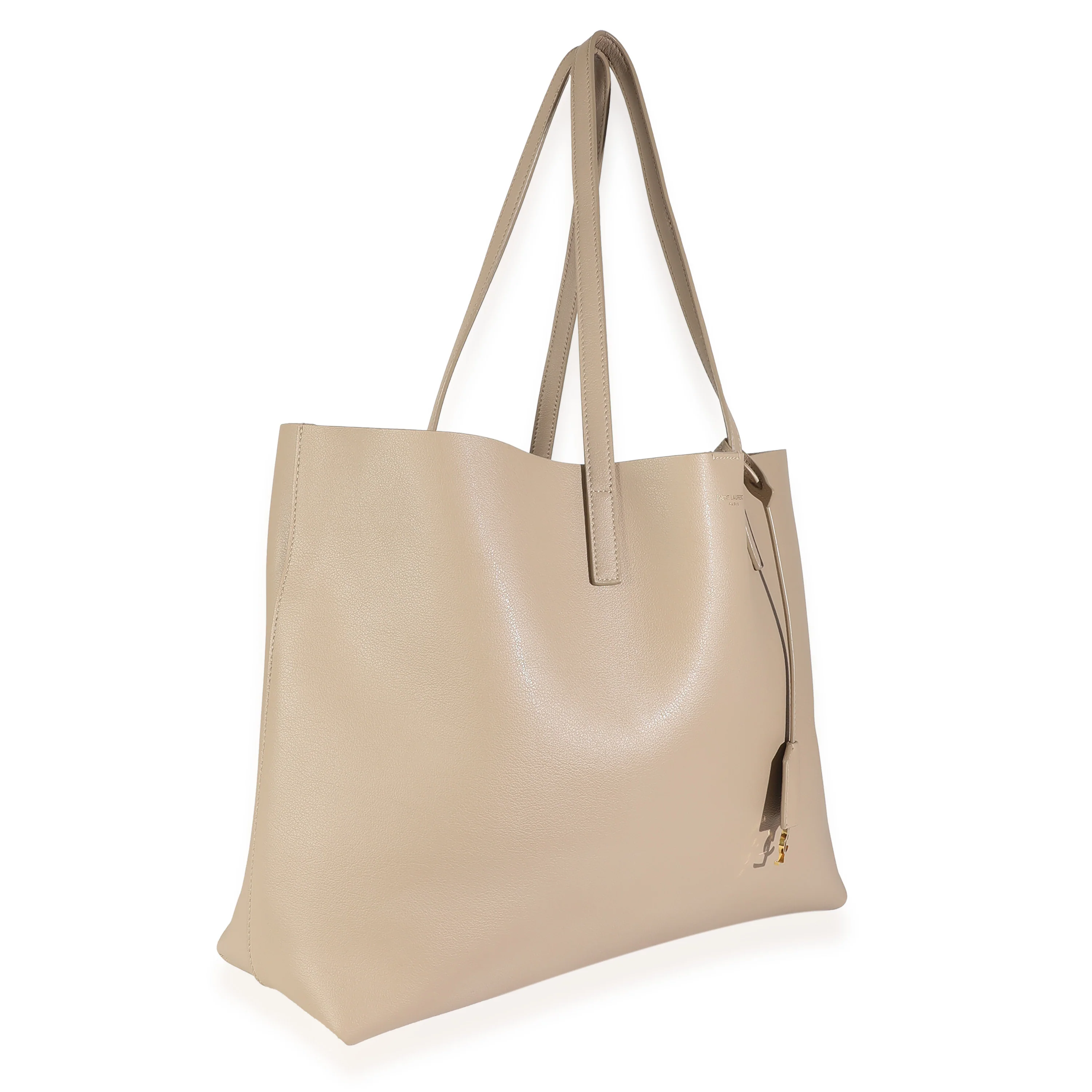 Dark Beige Calfskin Large Shopping Tote - Image 3