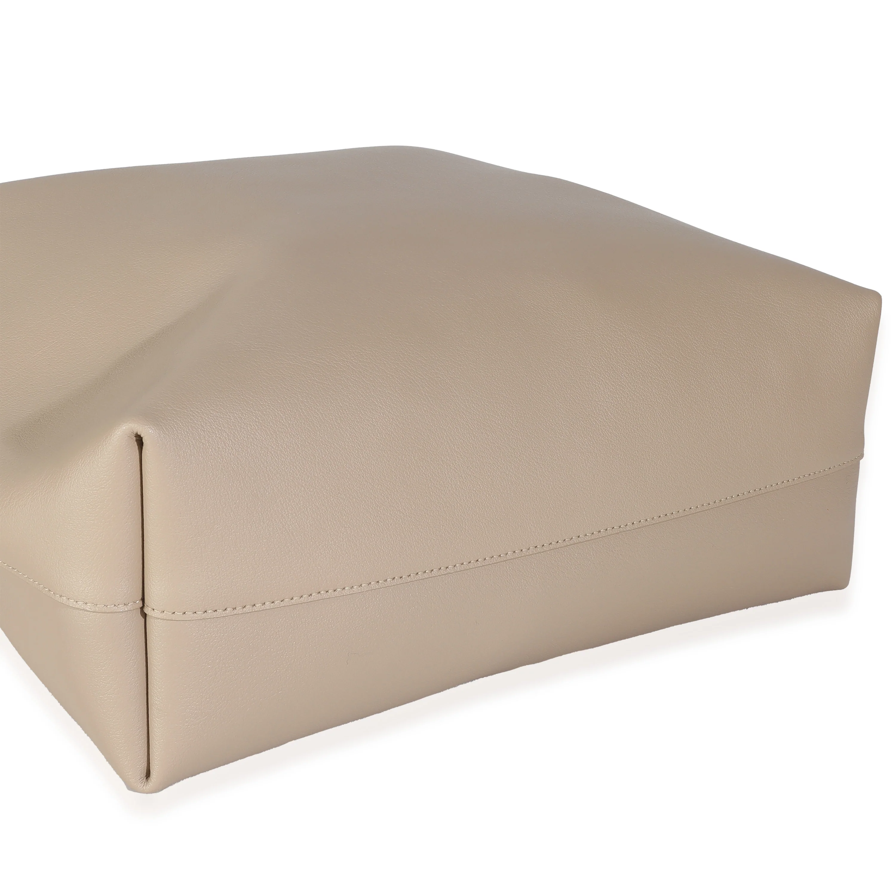 Dark Beige Calfskin Large Shopping Tote - Image 6