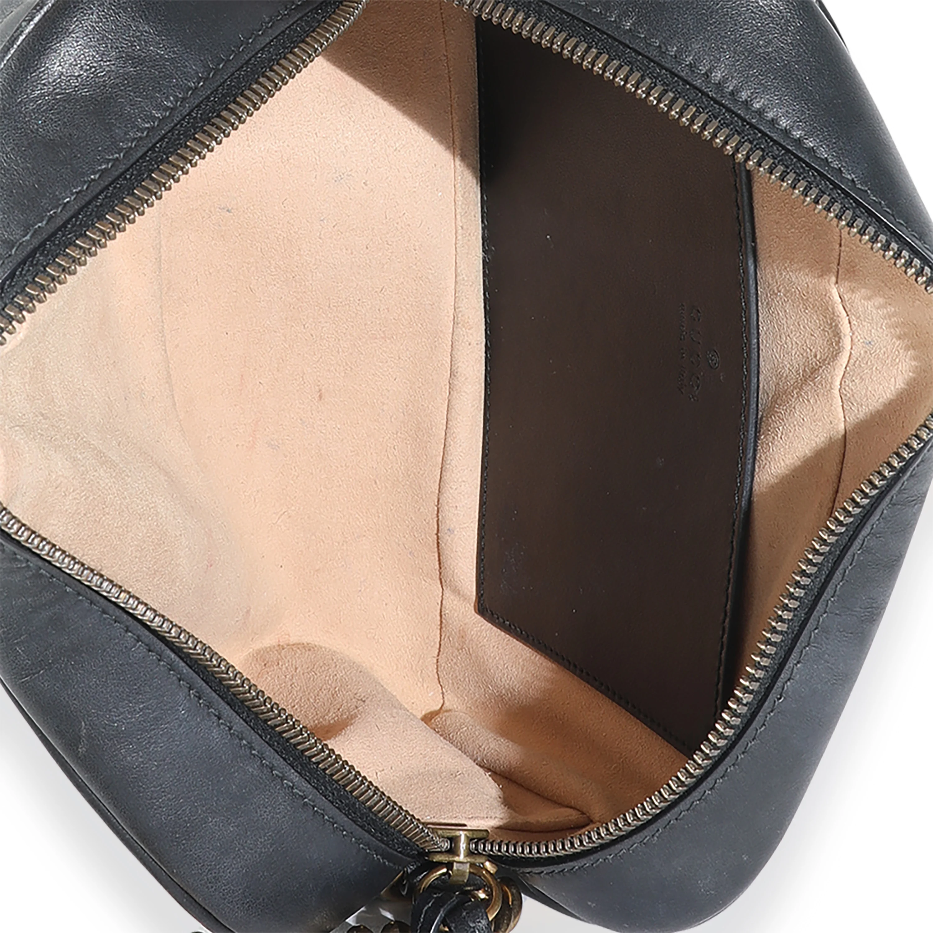 Black Matelasse Calfskin Small GG Marmont Shoulder Bag - Image 9