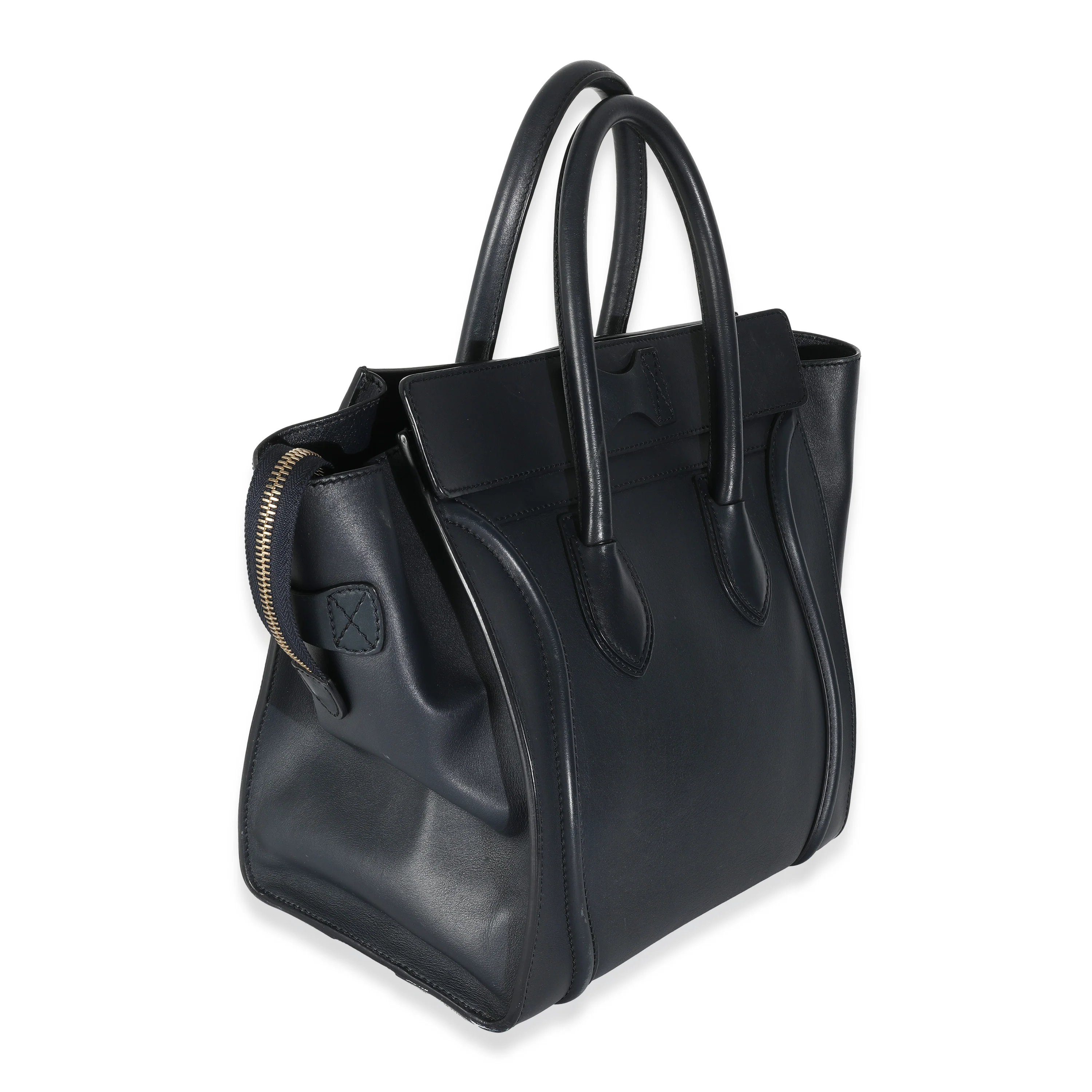 Navy Smooth Calfskin Micro Luggage - Image 3