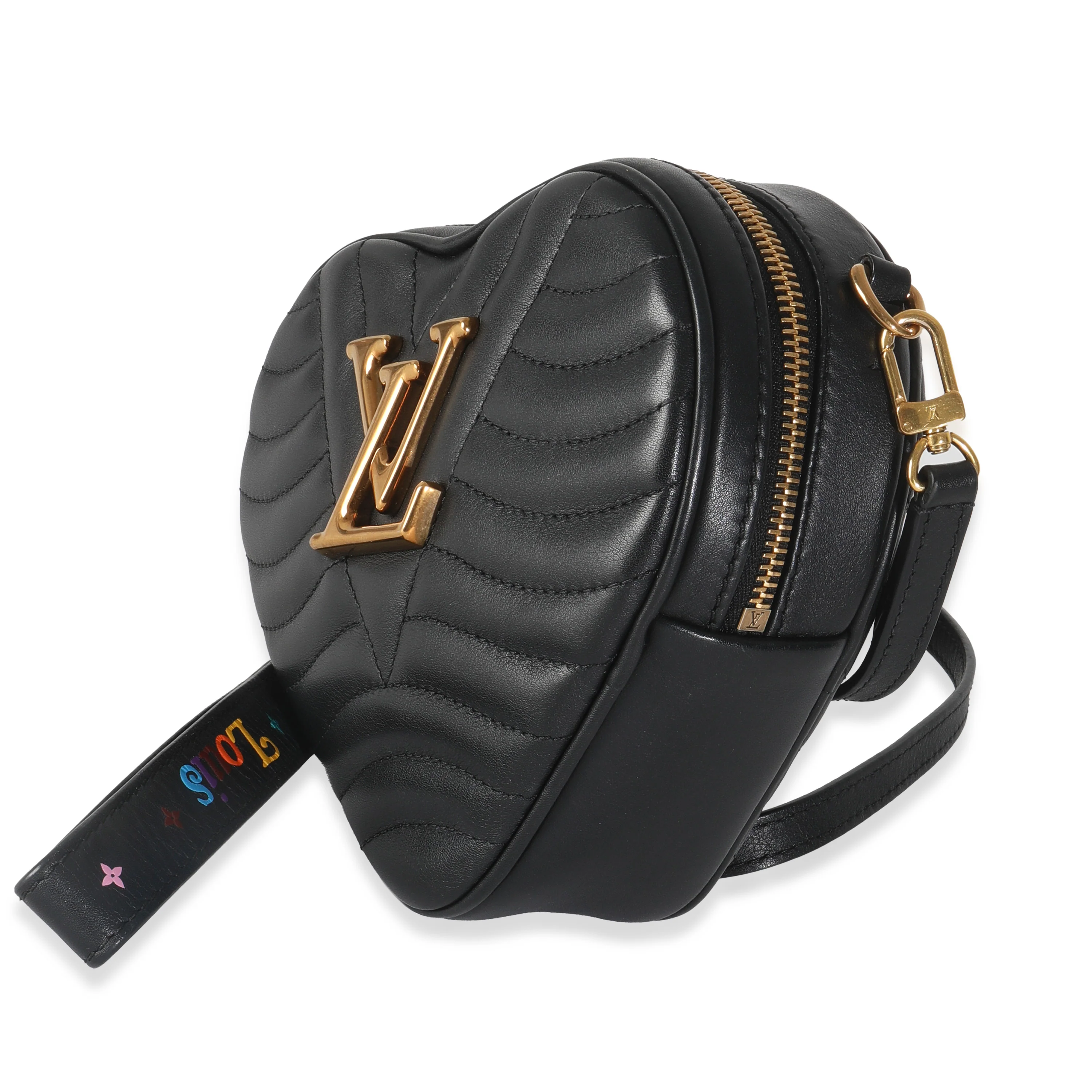 Black Calfskin New Wave Heart Bag - Image 2