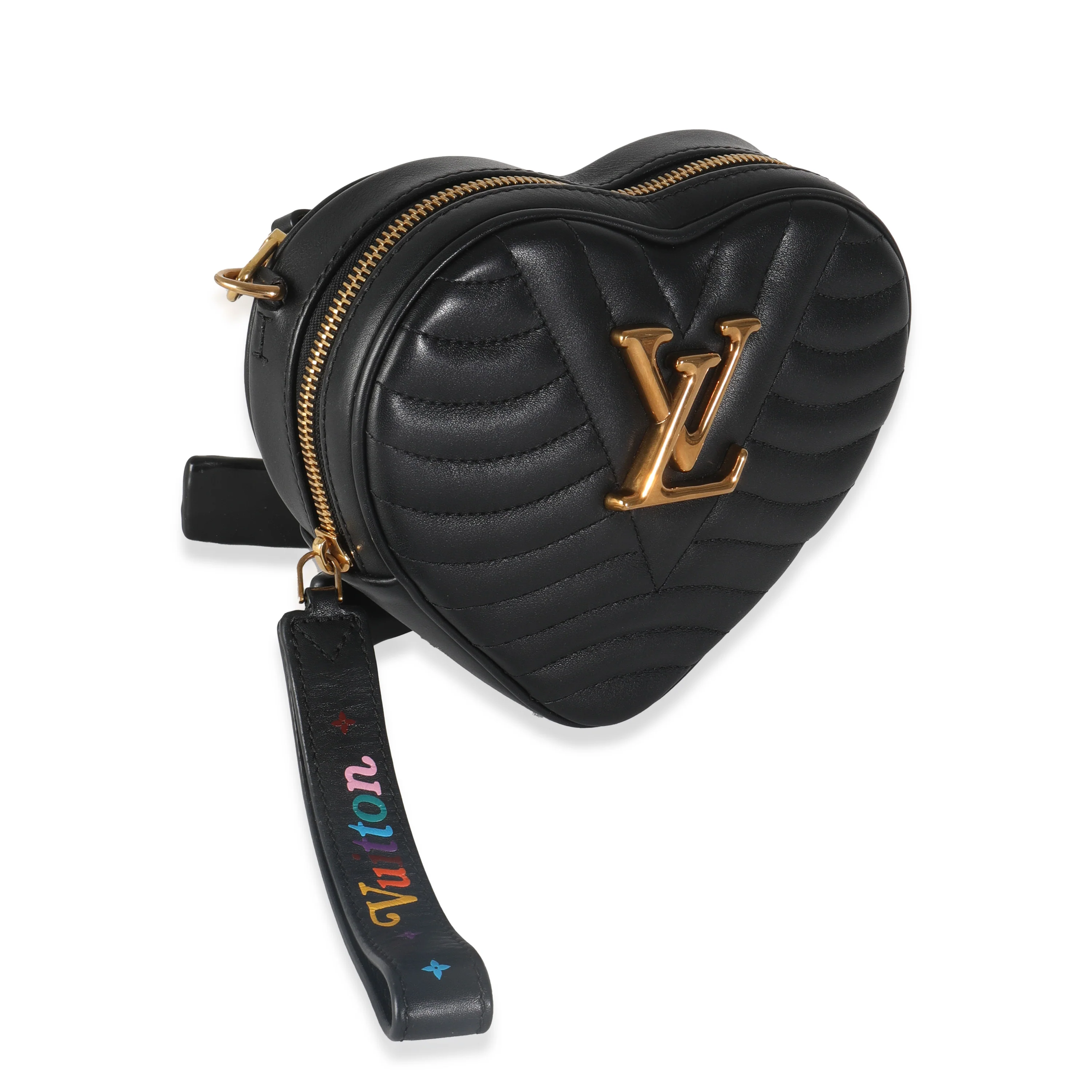 Black Calfskin New Wave Heart Bag - Image 3