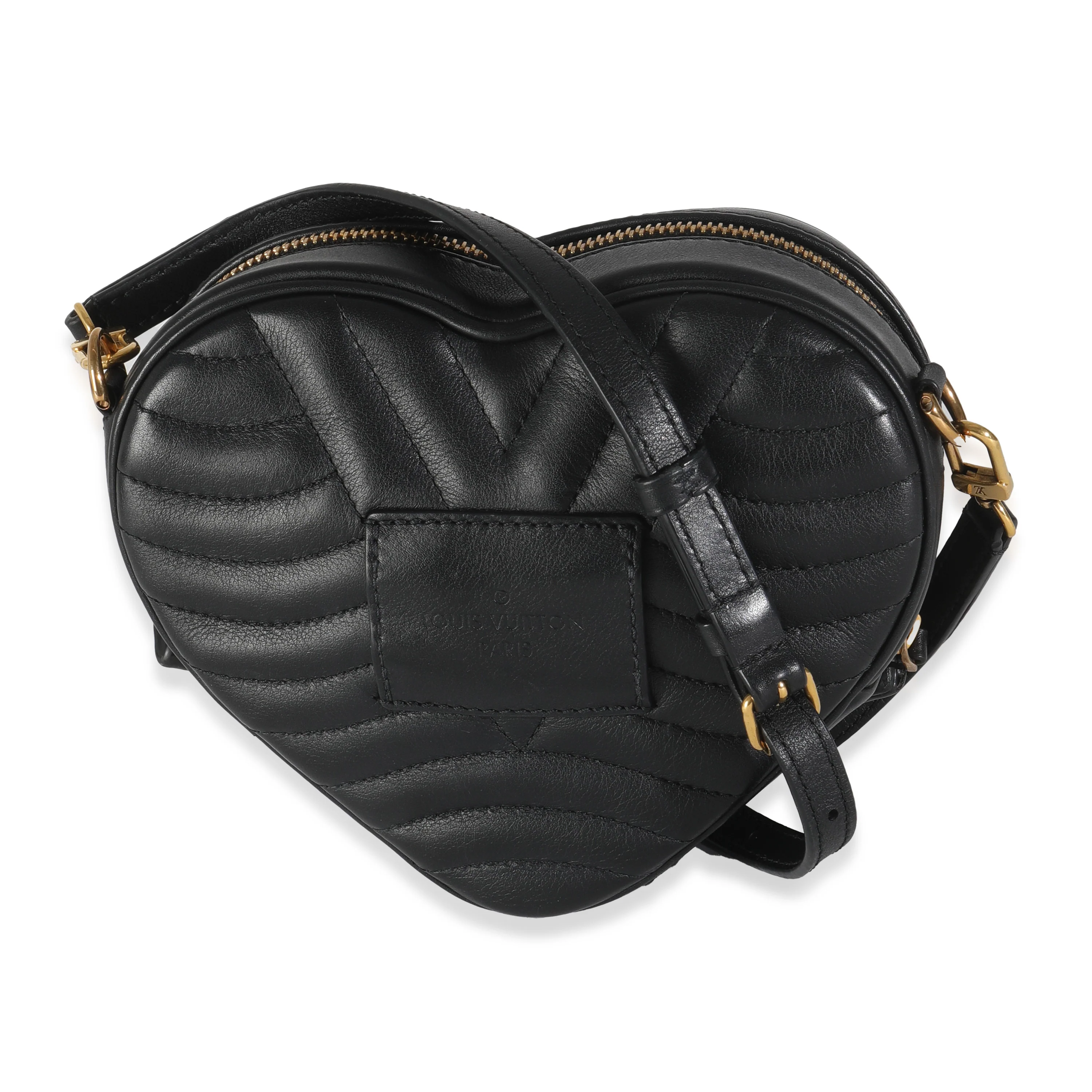 Black Calfskin New Wave Heart Bag - Image 4