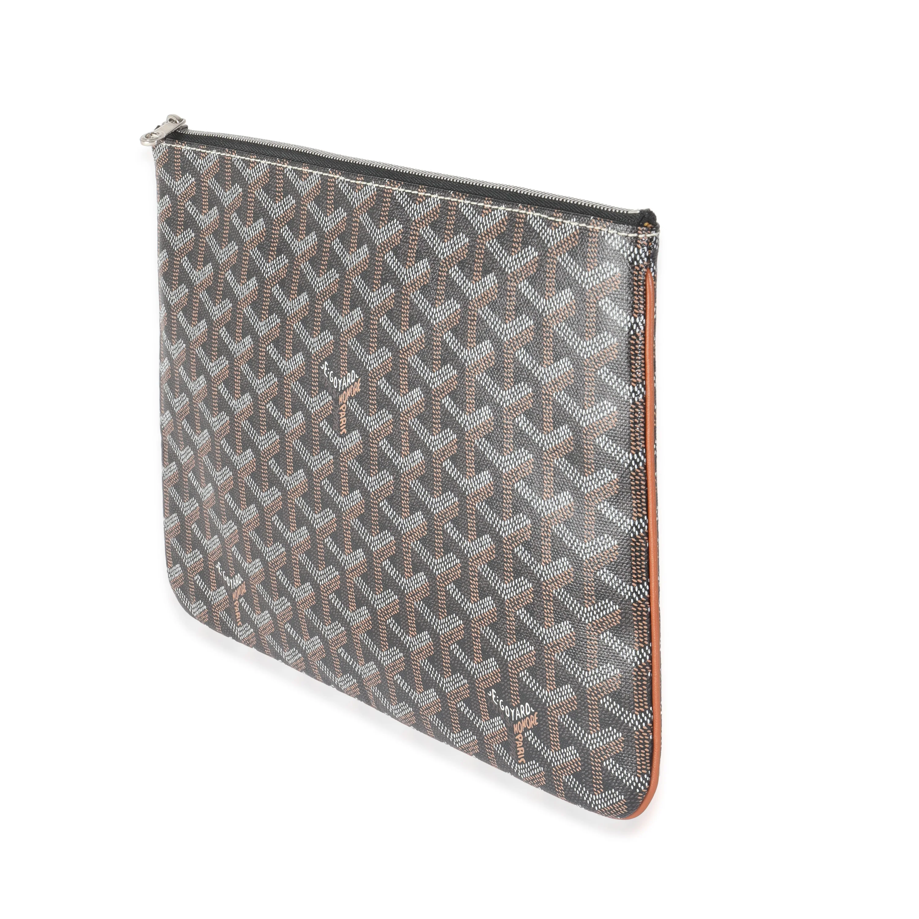 Gold Black Goyardine Canvas Senat MM - Image 2