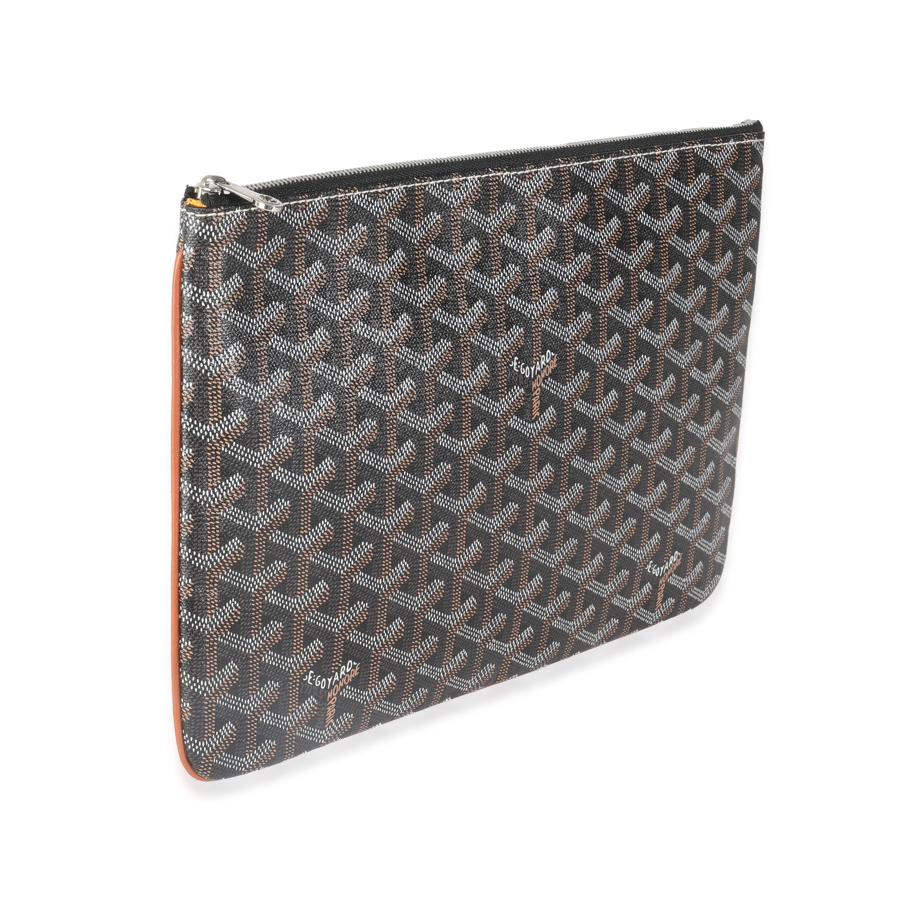Gold Black Goyardine Canvas Senat MM - Image 3