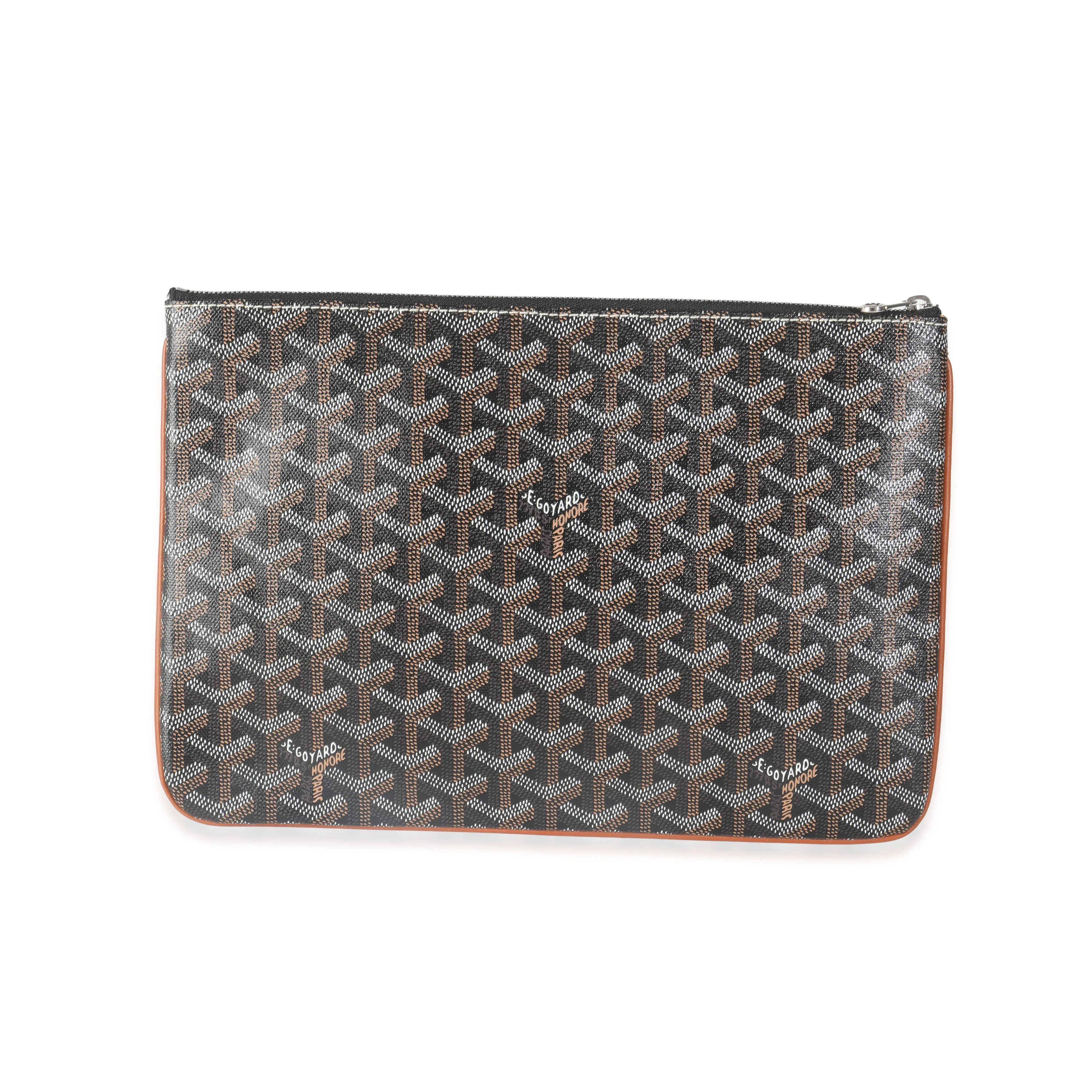 Gold Black Goyardine Canvas Senat MM - Image 4