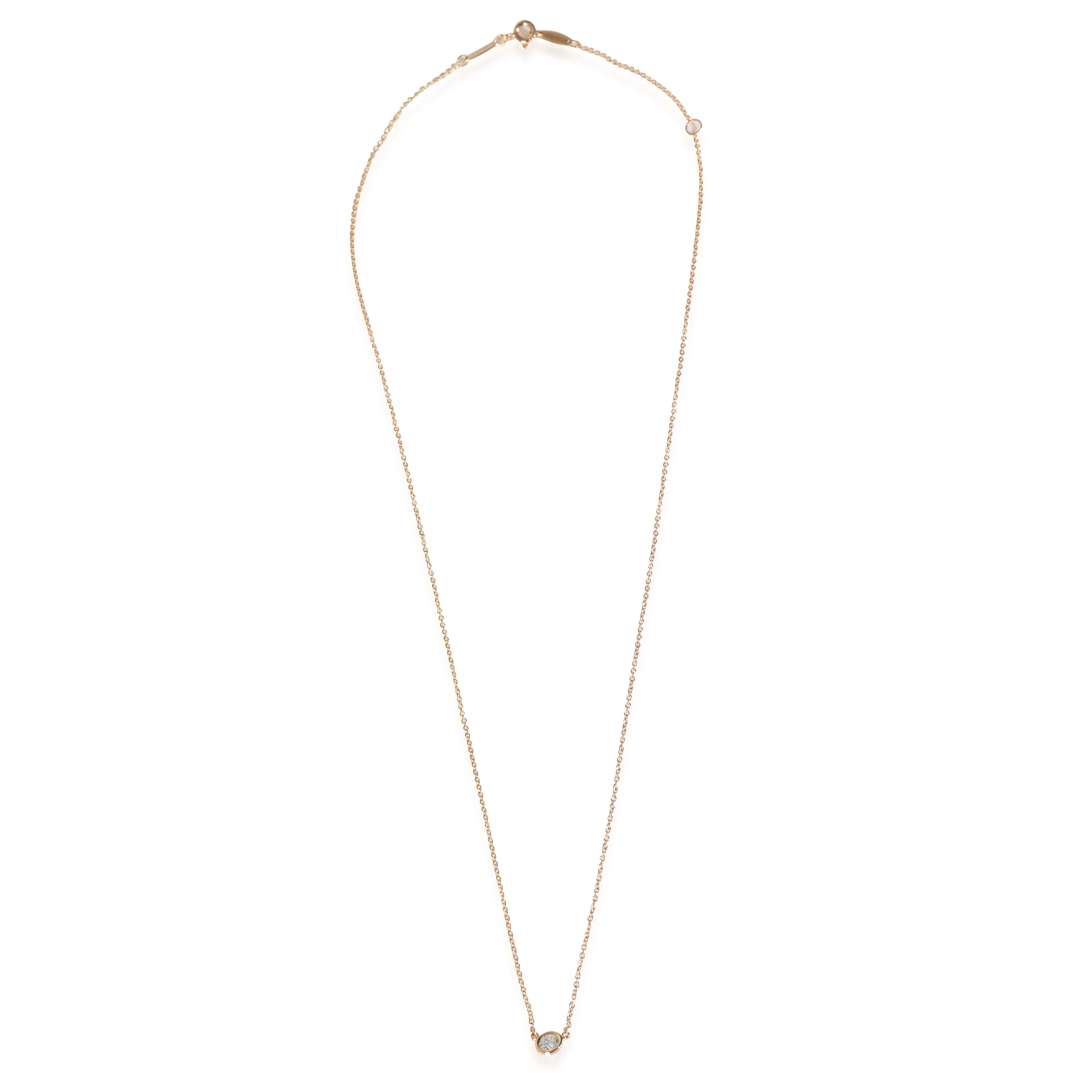 Elsa Peretti Diamond Pendant in 18k Rose Gold H VS1 0.23 CTW - Image 2