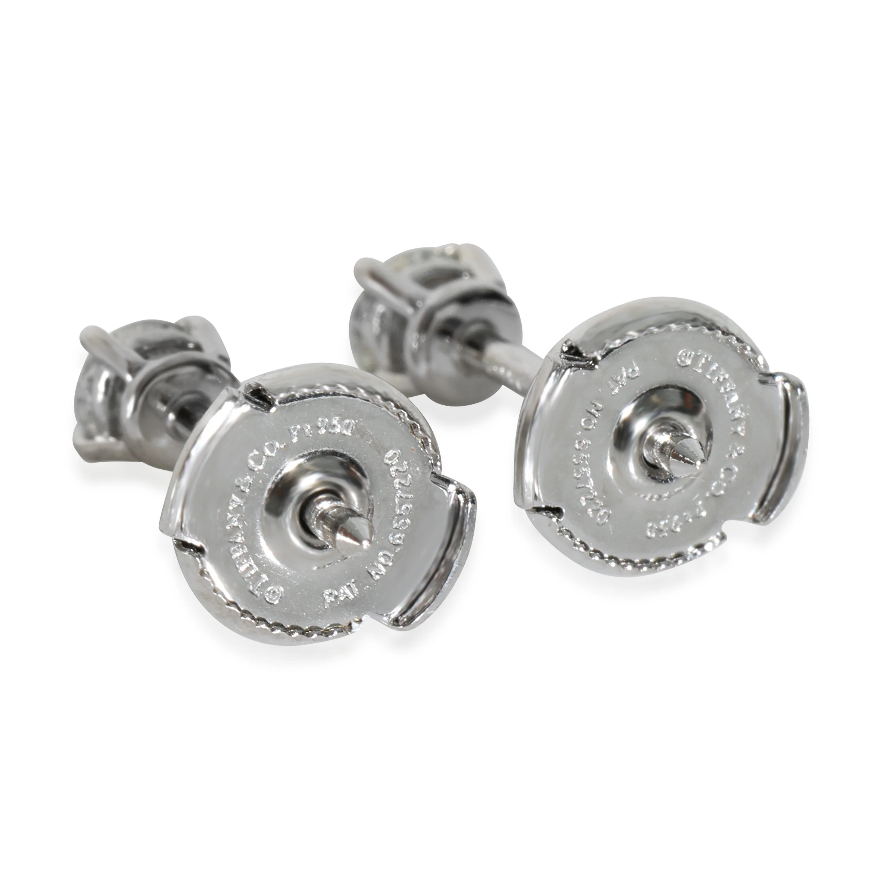 Diamond Stud Earrings in Platinum G VS1 0.38 CTW - Image 3