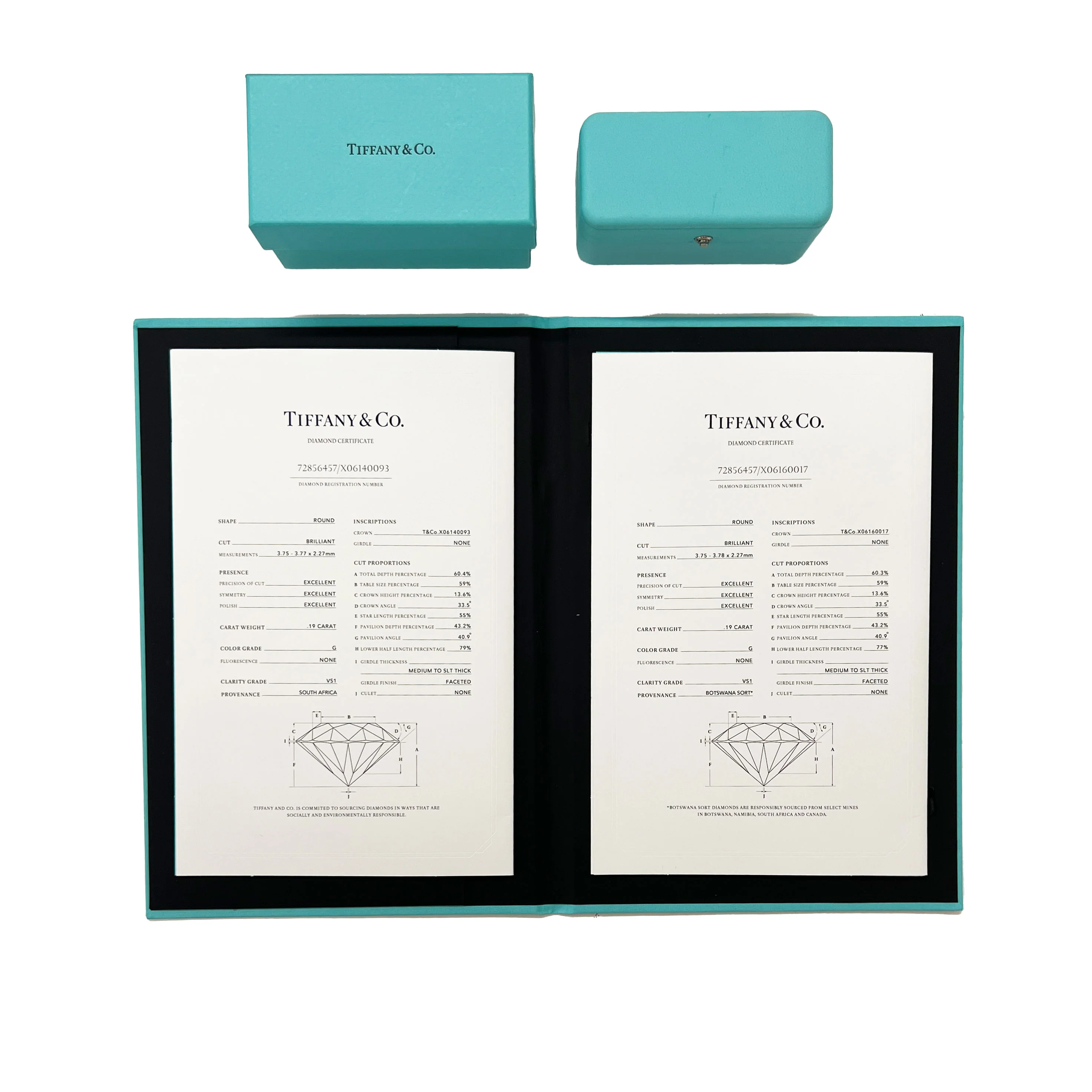 Diamond Stud Earrings in Platinum G VS1 0.38 CTW - Image 5