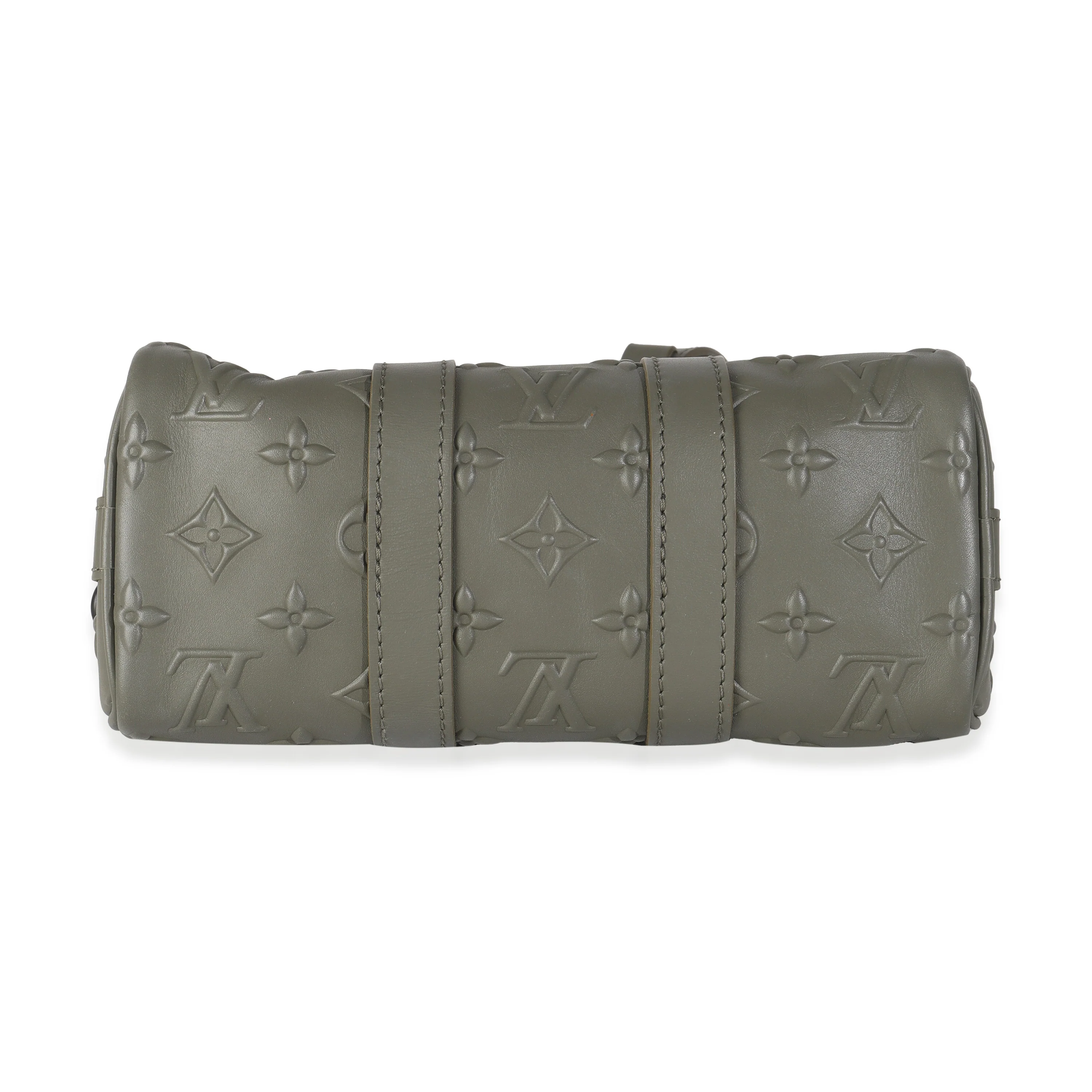 Khaki Embossed Monogram Seal Keepall XS - Image 5