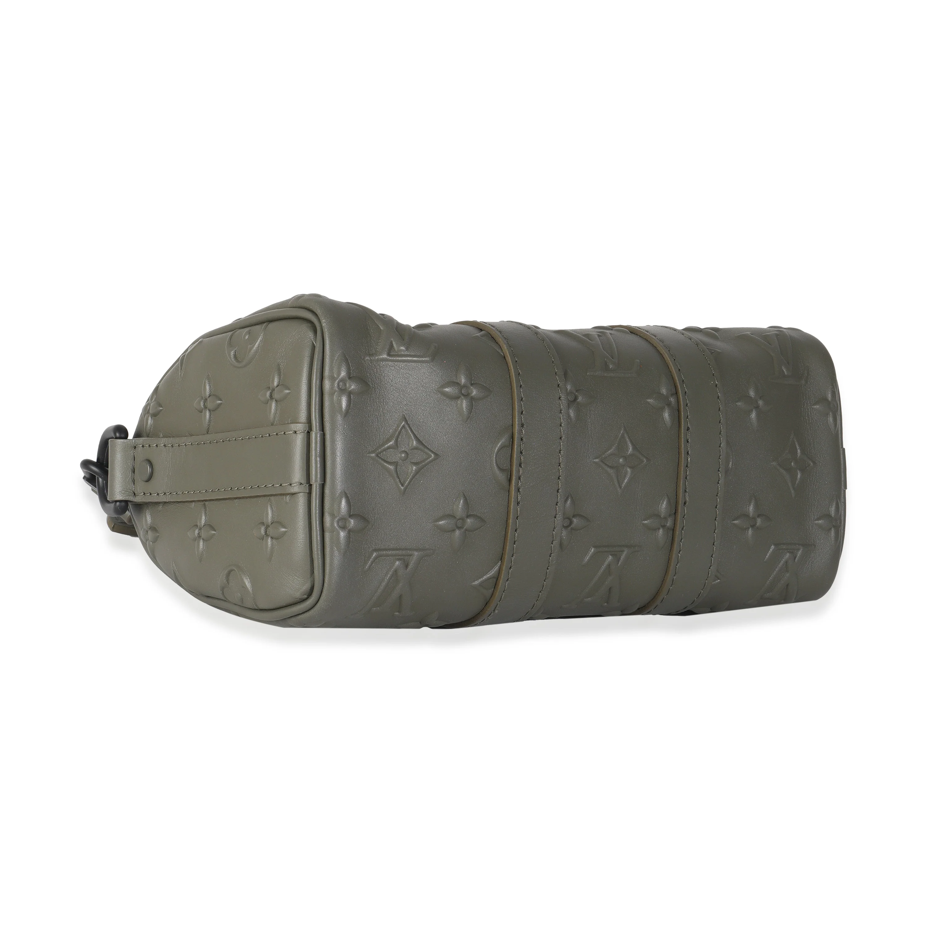 Khaki Embossed Monogram Seal Keepall XS - Image 6