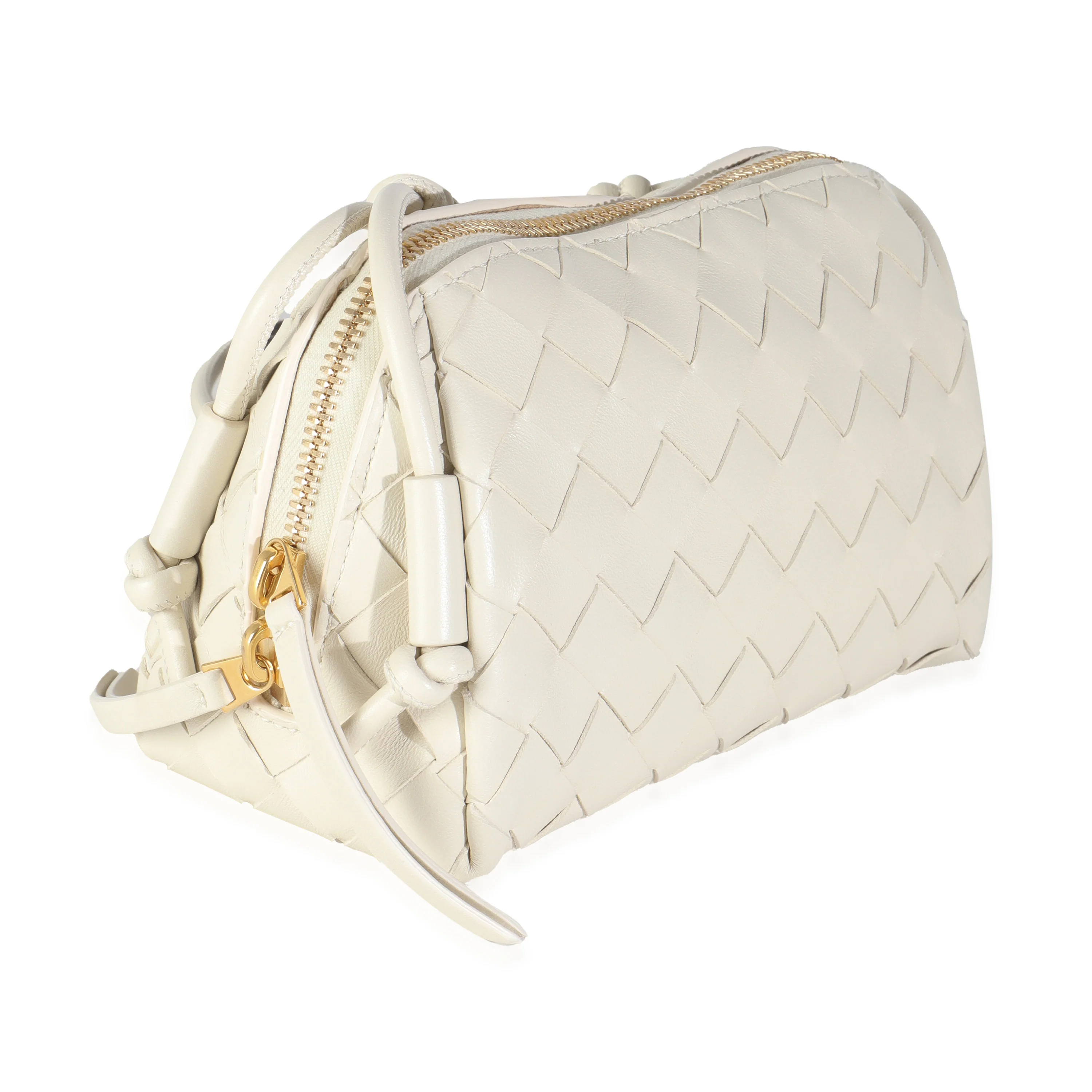 White Intrecciato Nappa Concert Pouch - Image 4