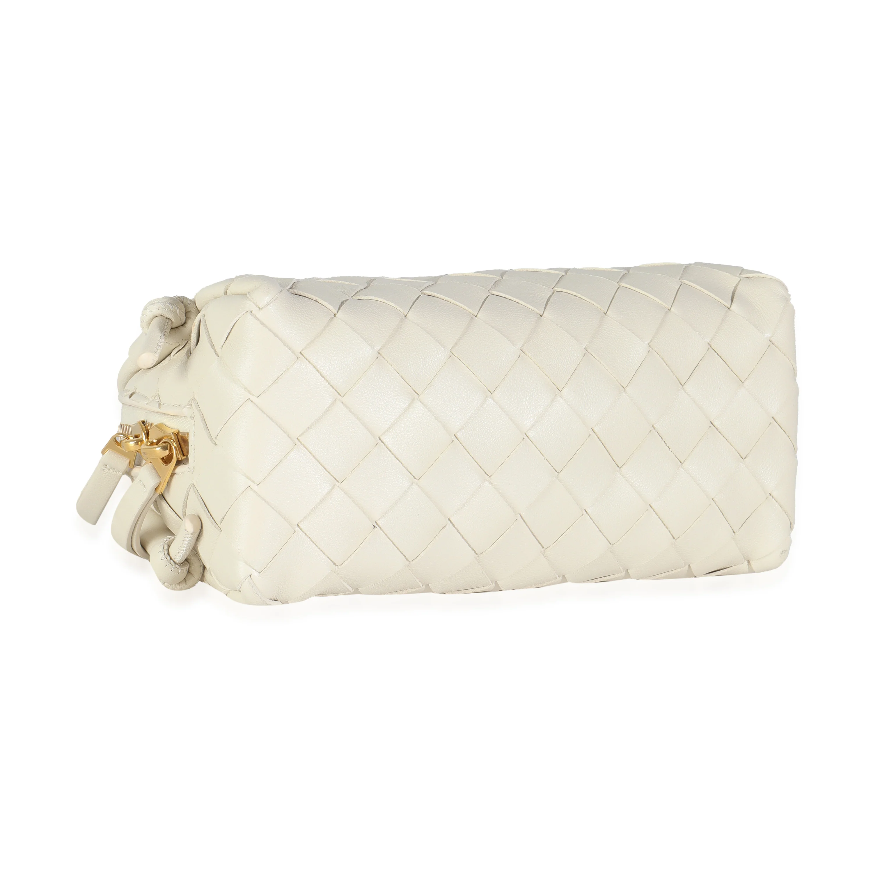 White Intrecciato Nappa Concert Pouch - Image 8
