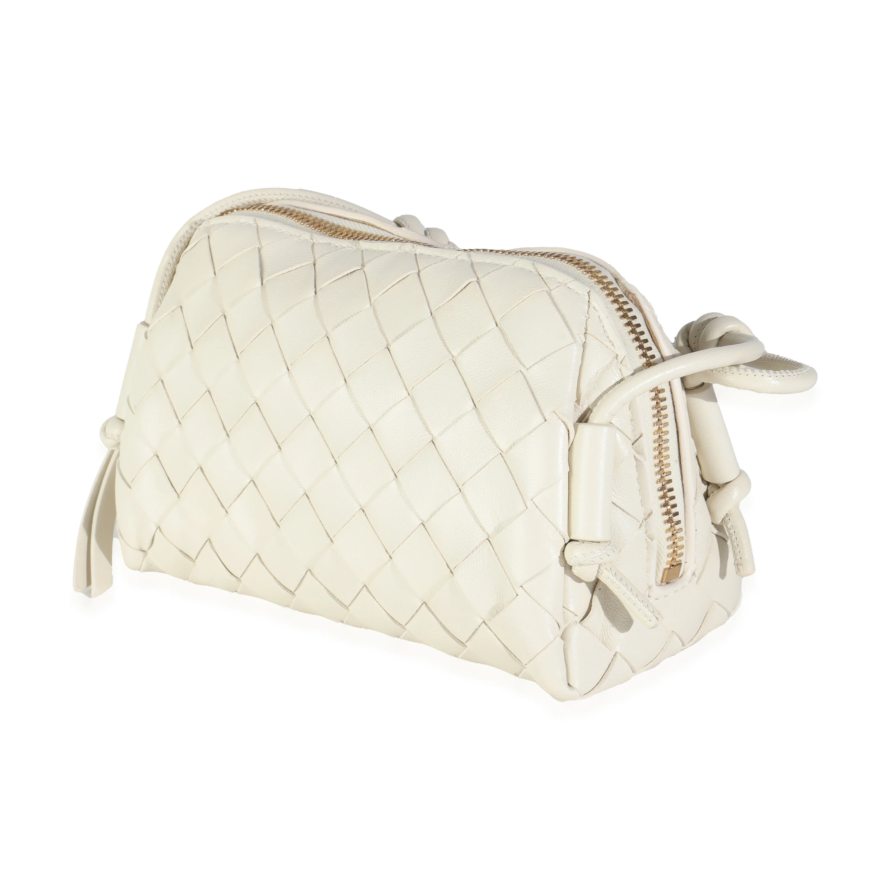 White Intrecciato Nappa Concert Pouch - Image 2